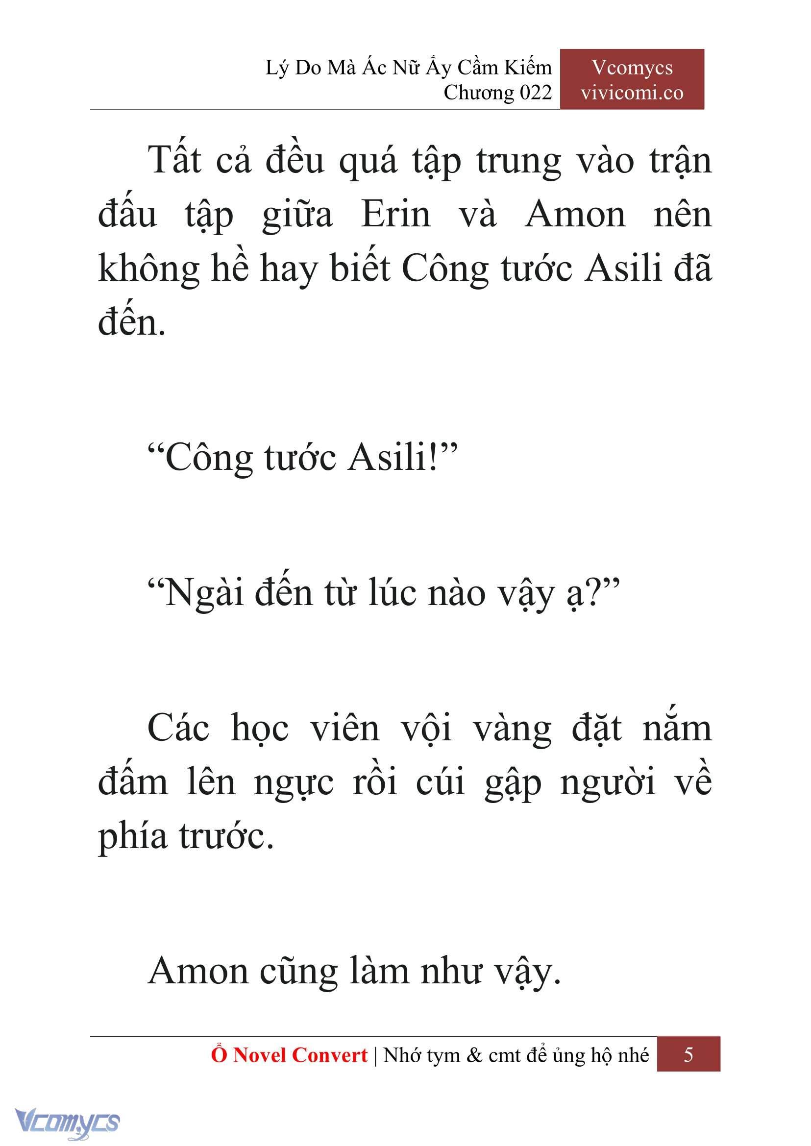 [Novel] Lý Do Mà Ác Nữ Ấy Cầm Kiếm Chap 22 - Trang 2