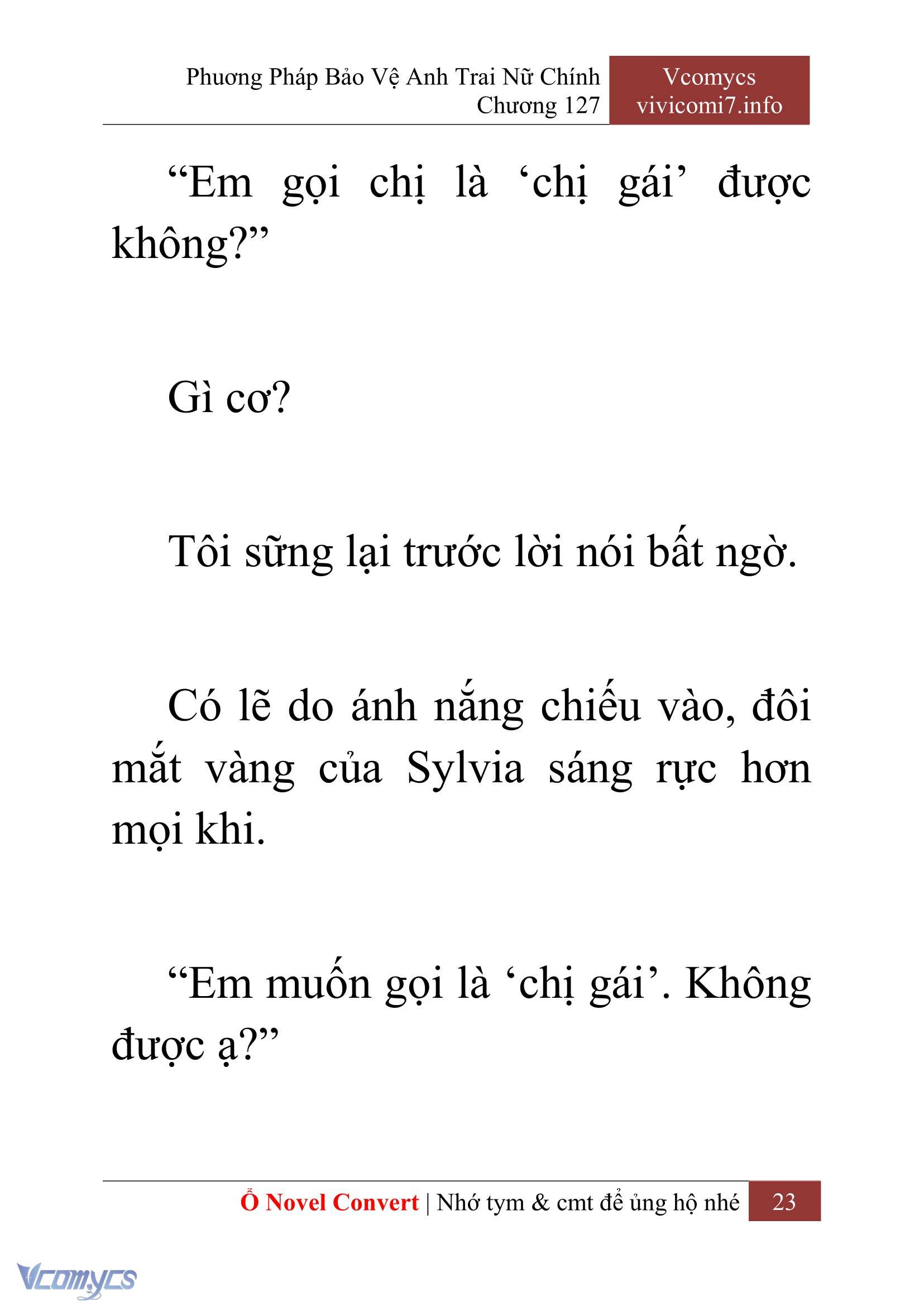 [Novel] Phương Pháp Bảo Vệ Anh Trai Nữ Chính Chap 127 - Trang 2