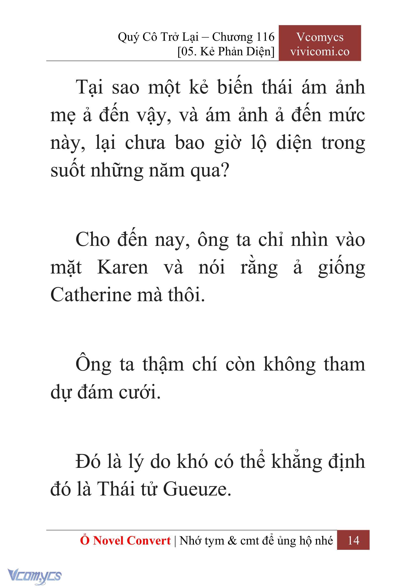 [Novel] Quý Cô Trở Lại Chap 116 - Trang 2
