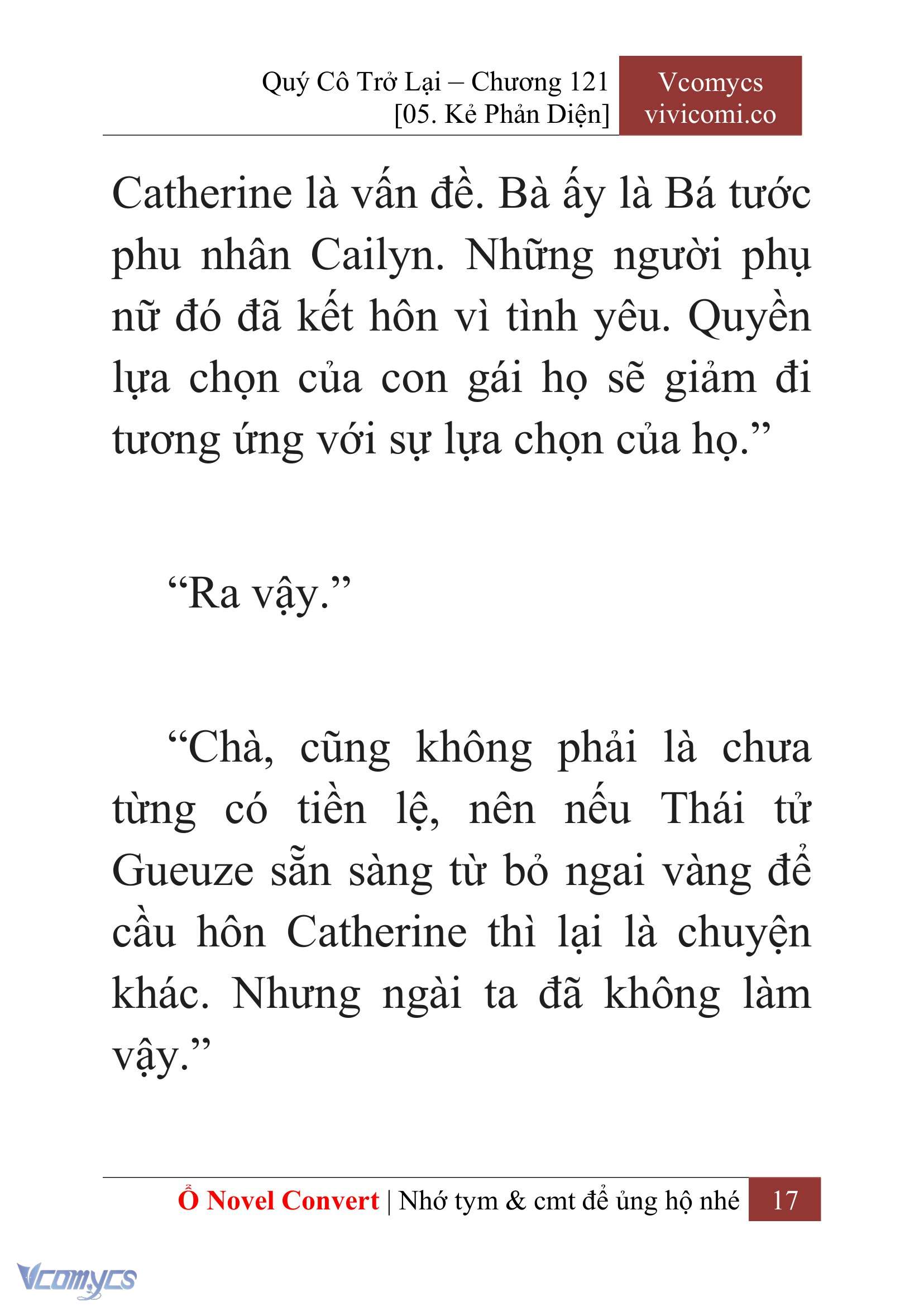 [Novel] Quý Cô Trở Lại Chap 121 - Trang 2
