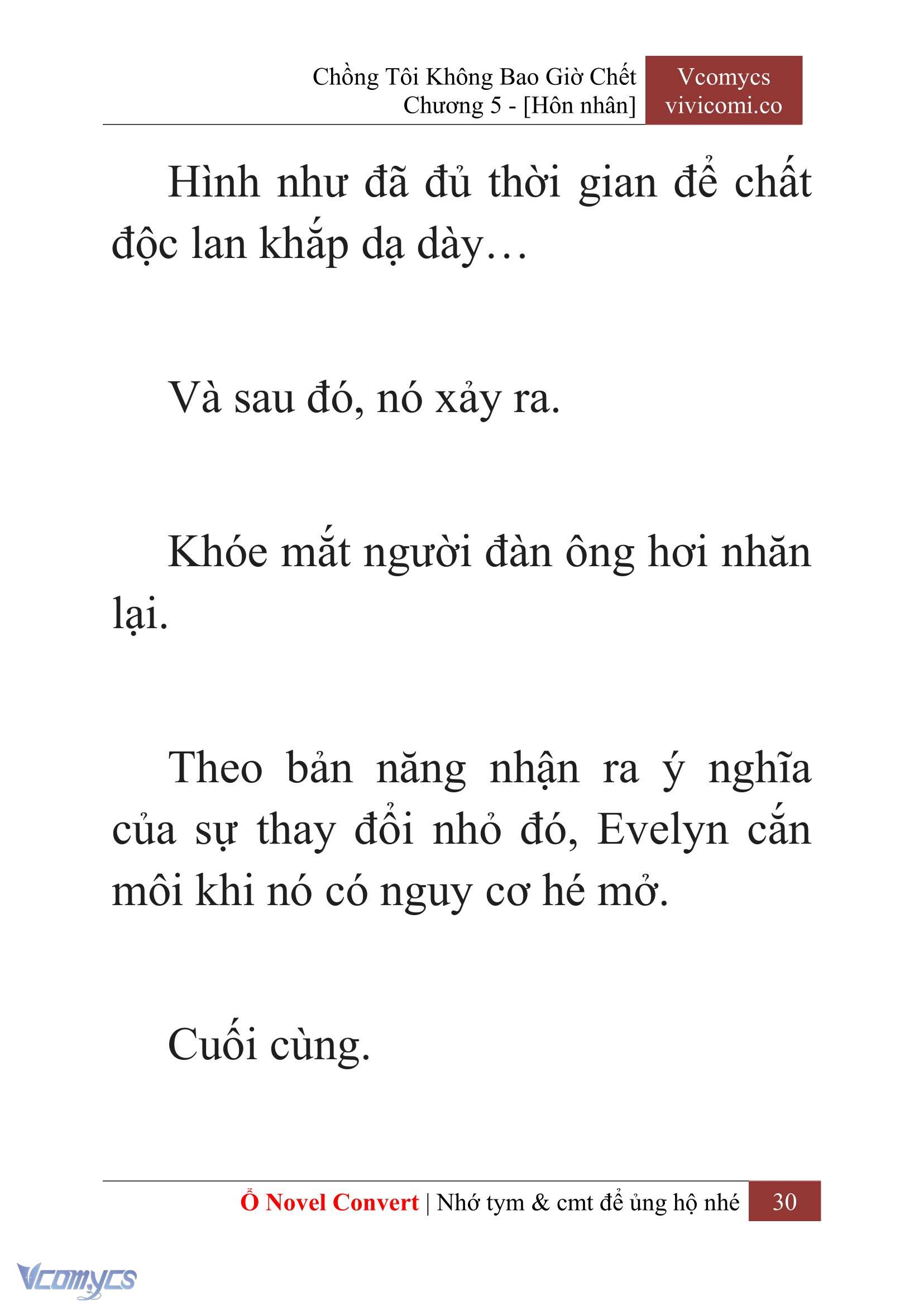 [Novel] Chồng Tôi Không Bao Giờ Chết Chap 5 - Trang 2