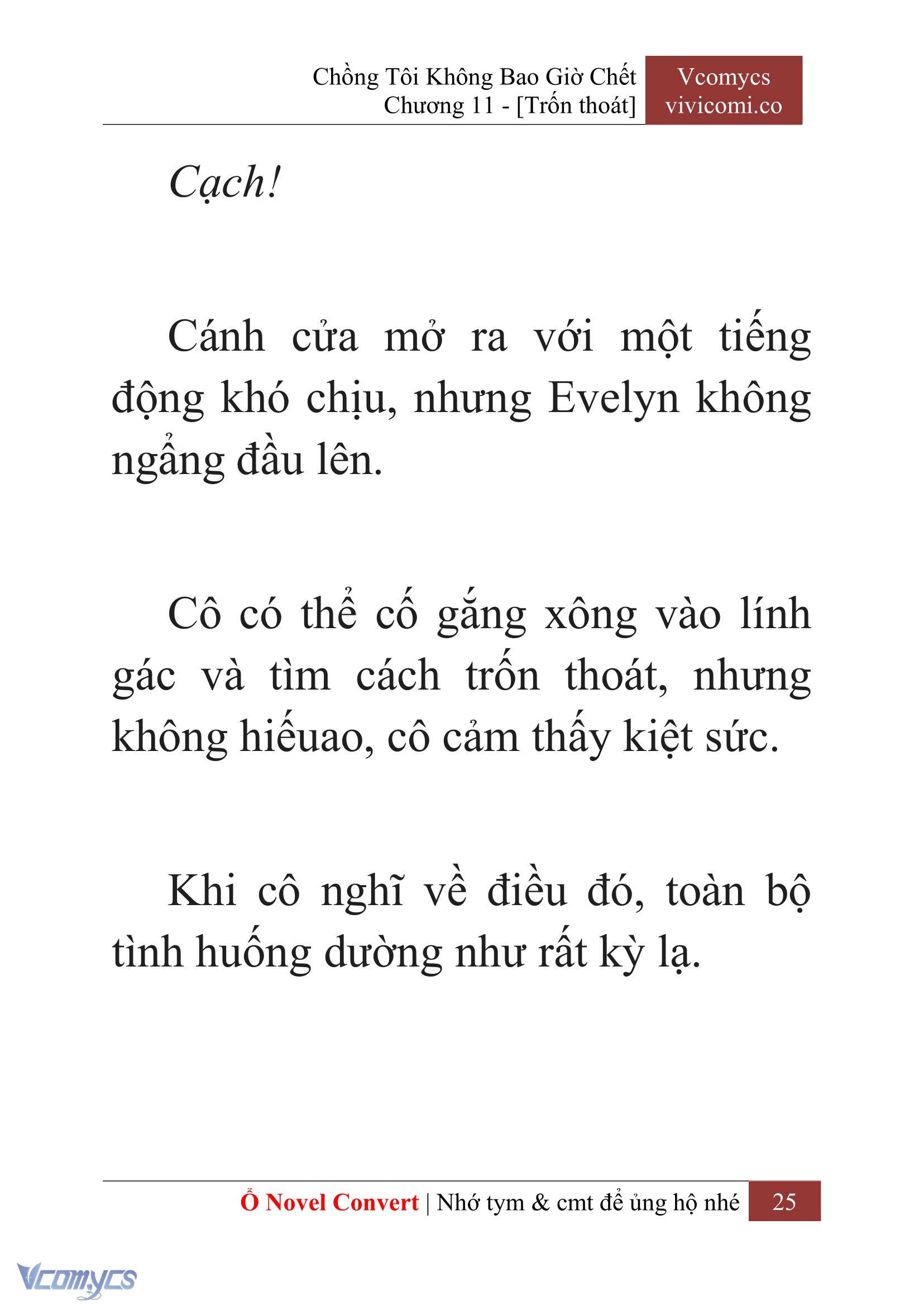 [Novel] Chồng Tôi Không Bao Giờ Chết Chap 11 - Trang 2