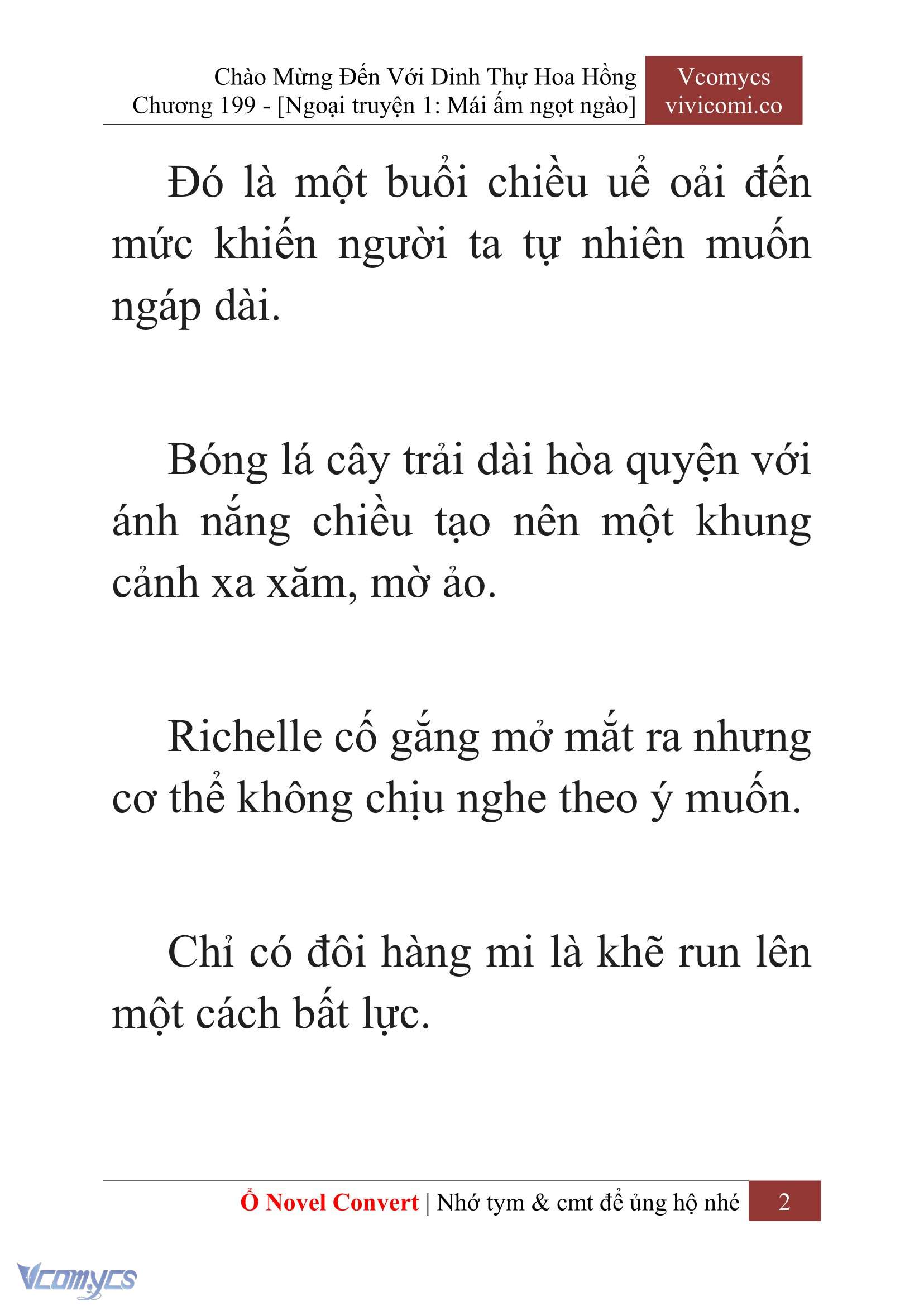 [Novel] Chào Mừng Đến Với Dinh Thự Hoa Hồng Chap 199 - Trang 2