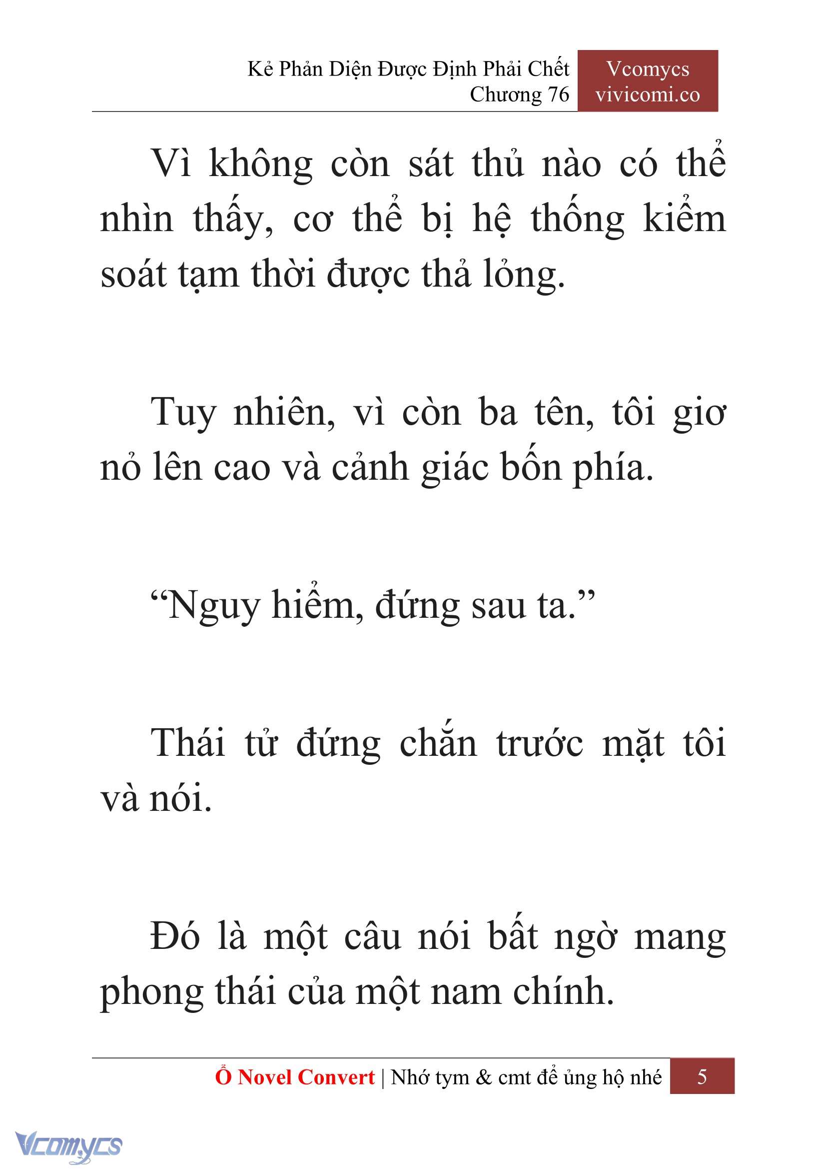 [Novel] Kẻ Phản Diện Được Định Phải Chết Chap 76 - Trang 2
