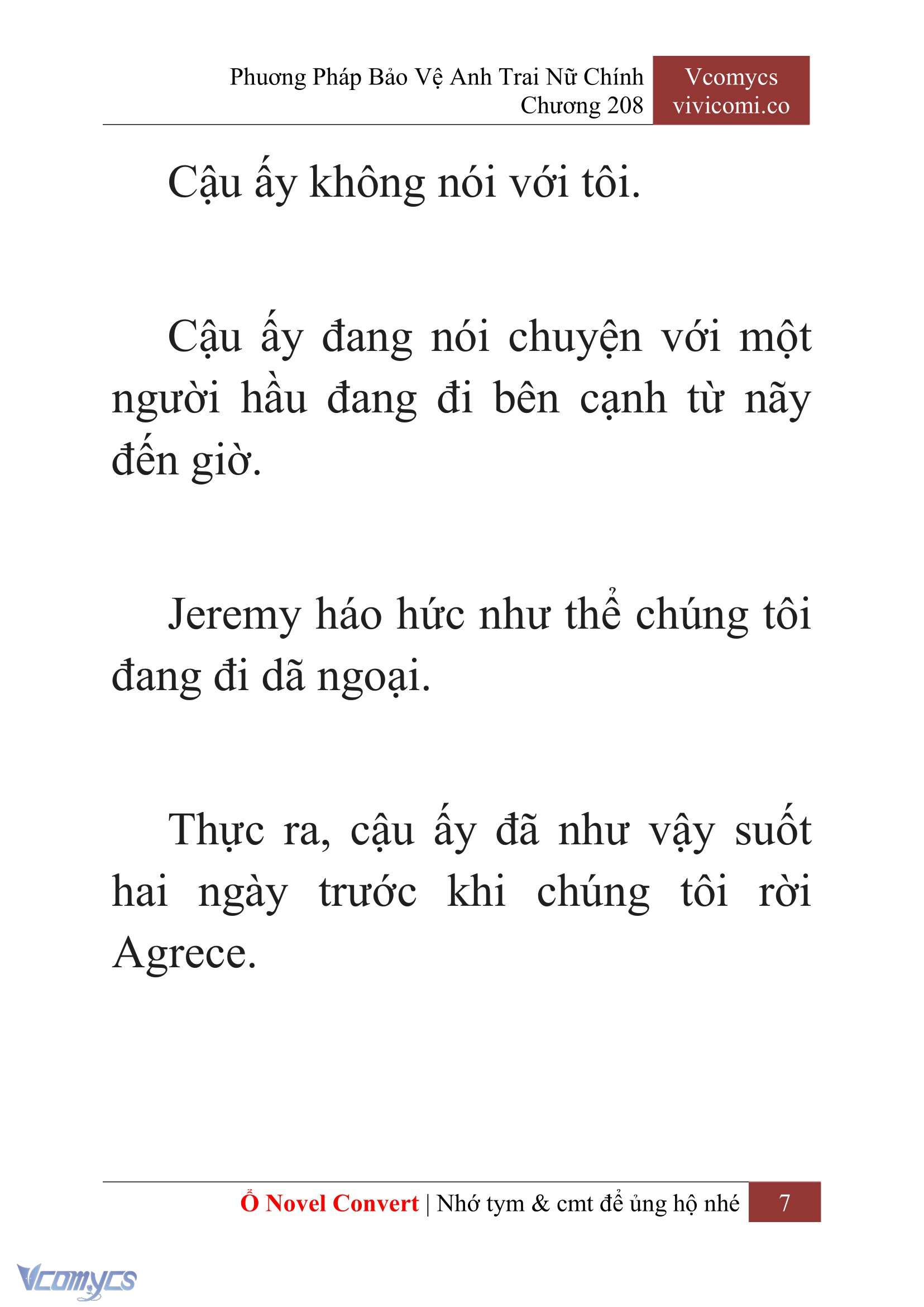 [Novel] Phương Pháp Bảo Vệ Anh Trai Nữ Chính Chap 208 - Trang 2