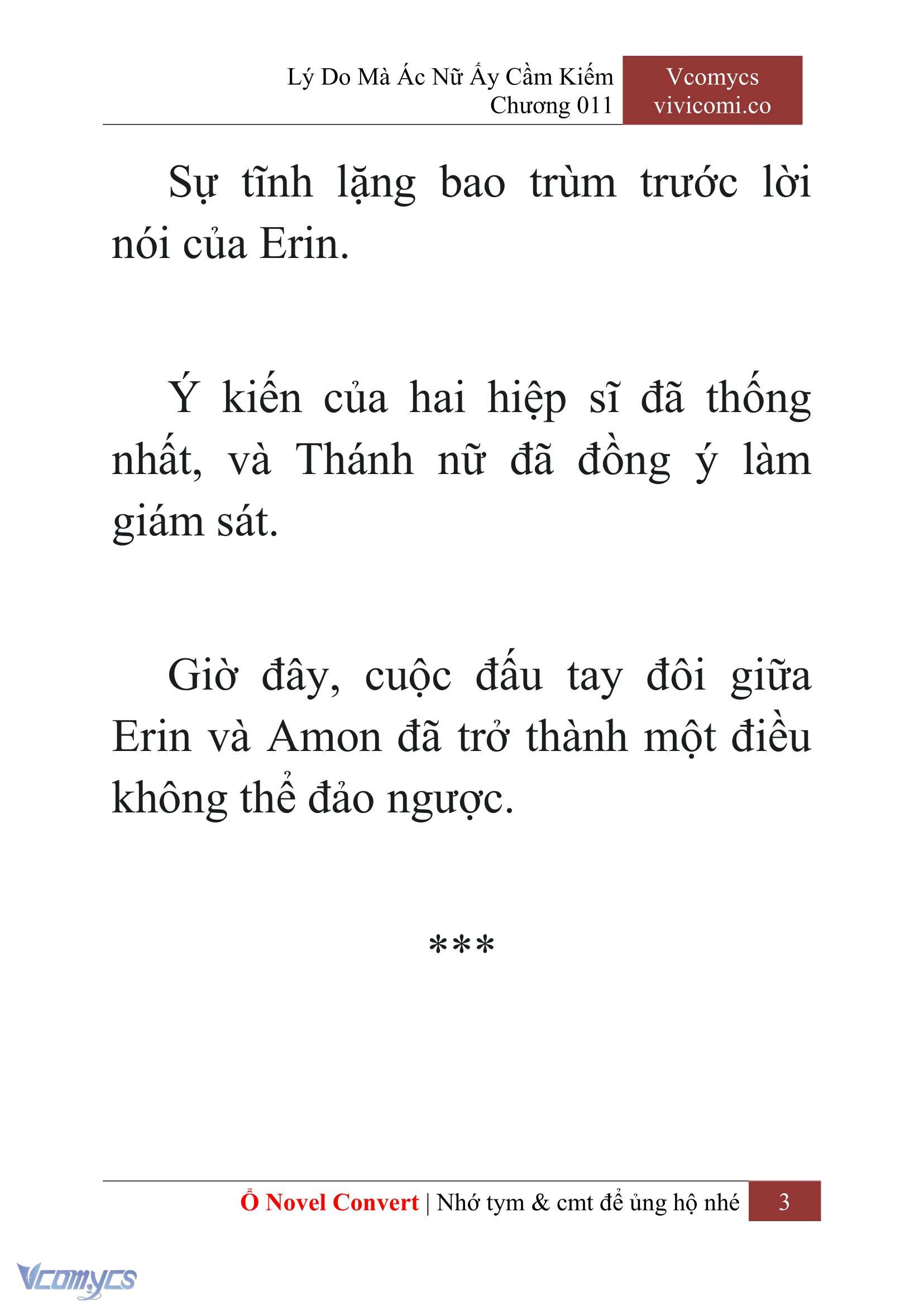 [Novel] Lý Do Mà Ác Nữ Ấy Cầm Kiếm Chap 11 - Trang 2