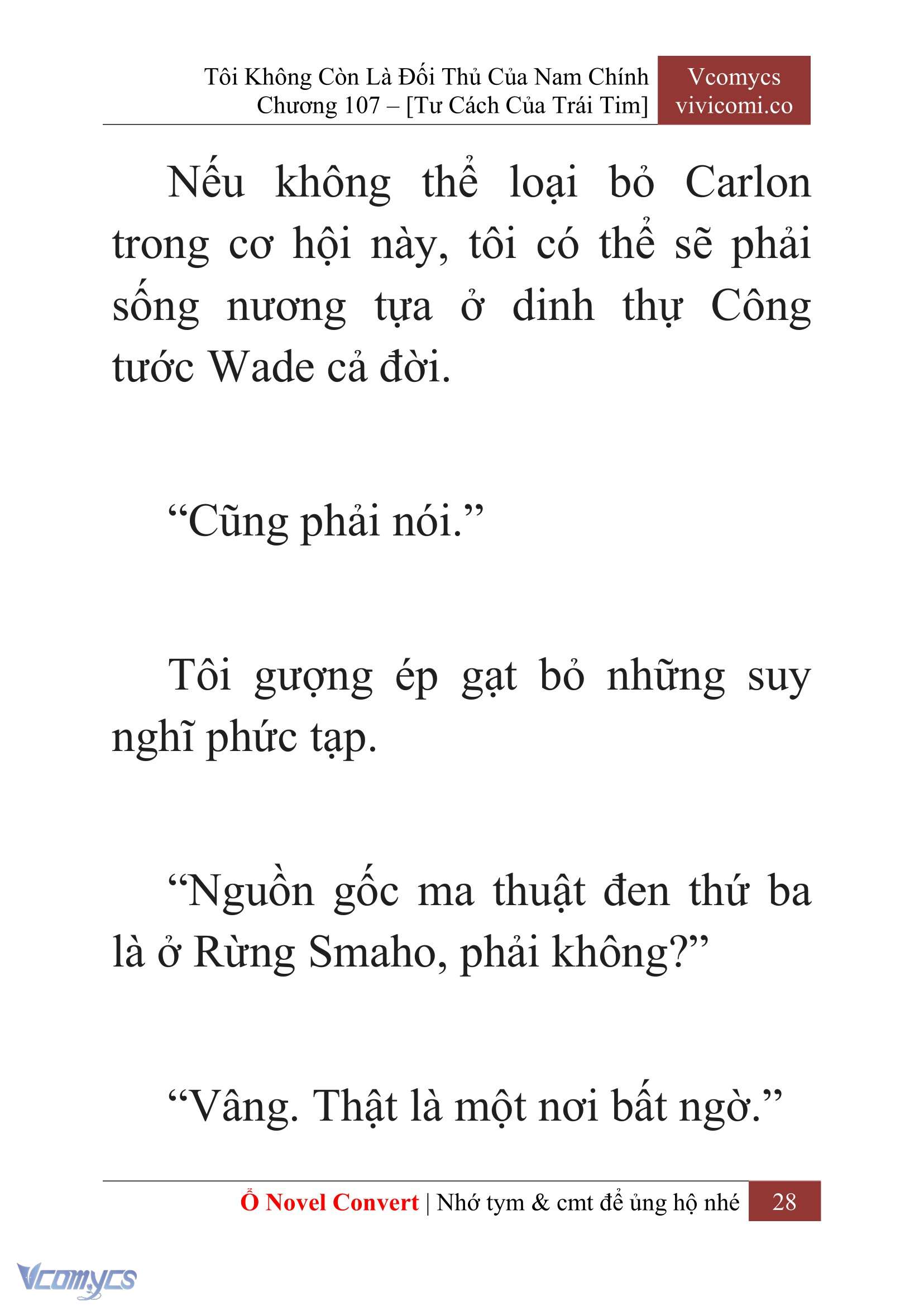 [Novel] Tôi Không Còn Là Đối Thủ Của Nam Chính Chap 107 - Trang 2