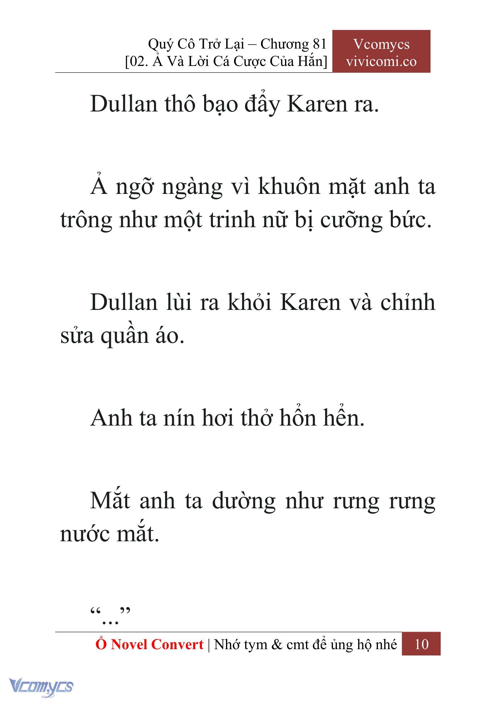 [Novel] Quý Cô Trở Lại Chap 81 - Trang 2