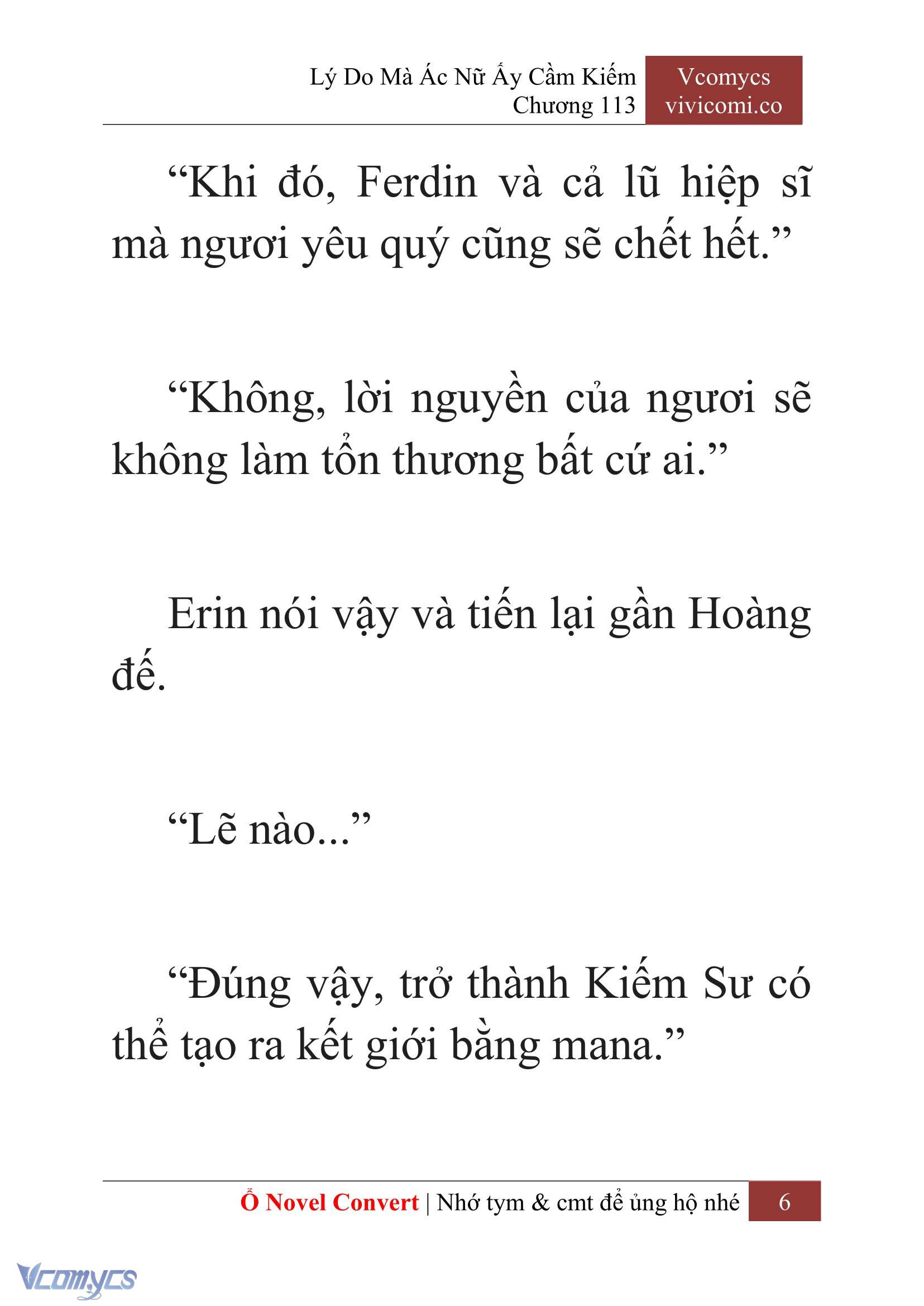 [Novel] Lý Do Mà Ác Nữ Ấy Cầm Kiếm Chap 113 - Trang 2