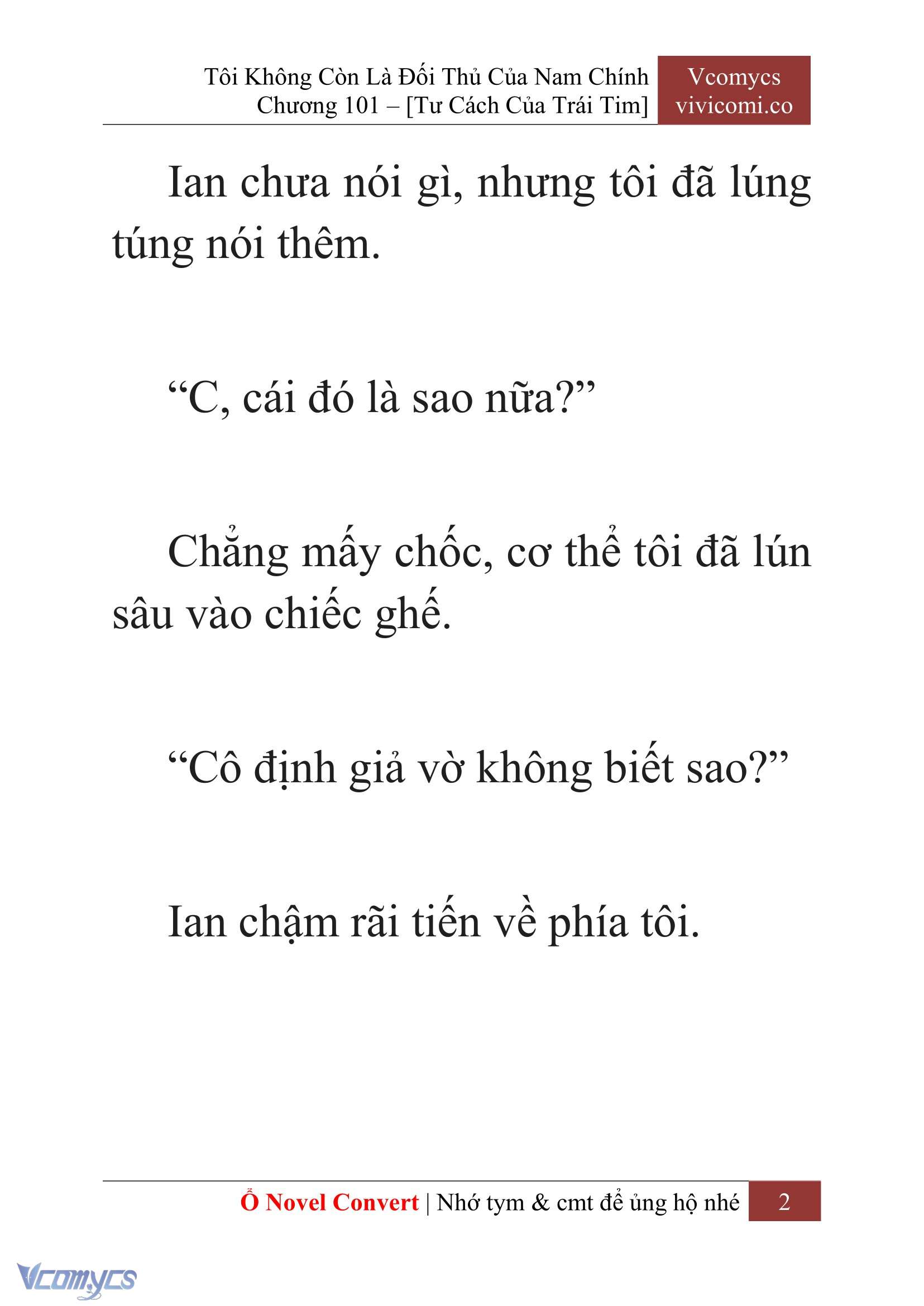 [Novel] Tôi Không Còn Là Đối Thủ Của Nam Chính Chap 101 - Trang 2