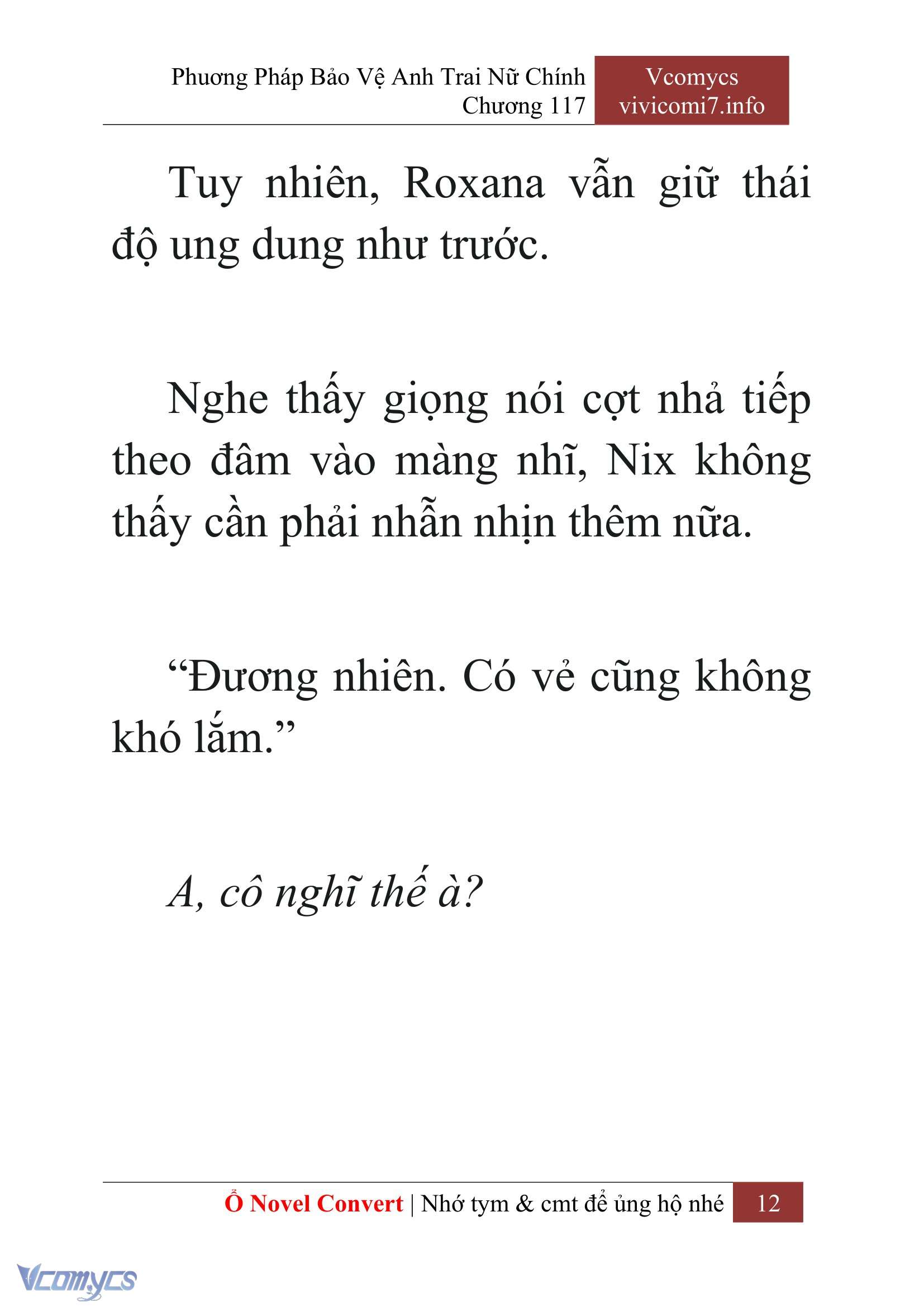 [Novel] Phương Pháp Bảo Vệ Anh Trai Nữ Chính Chap 117 - Trang 2