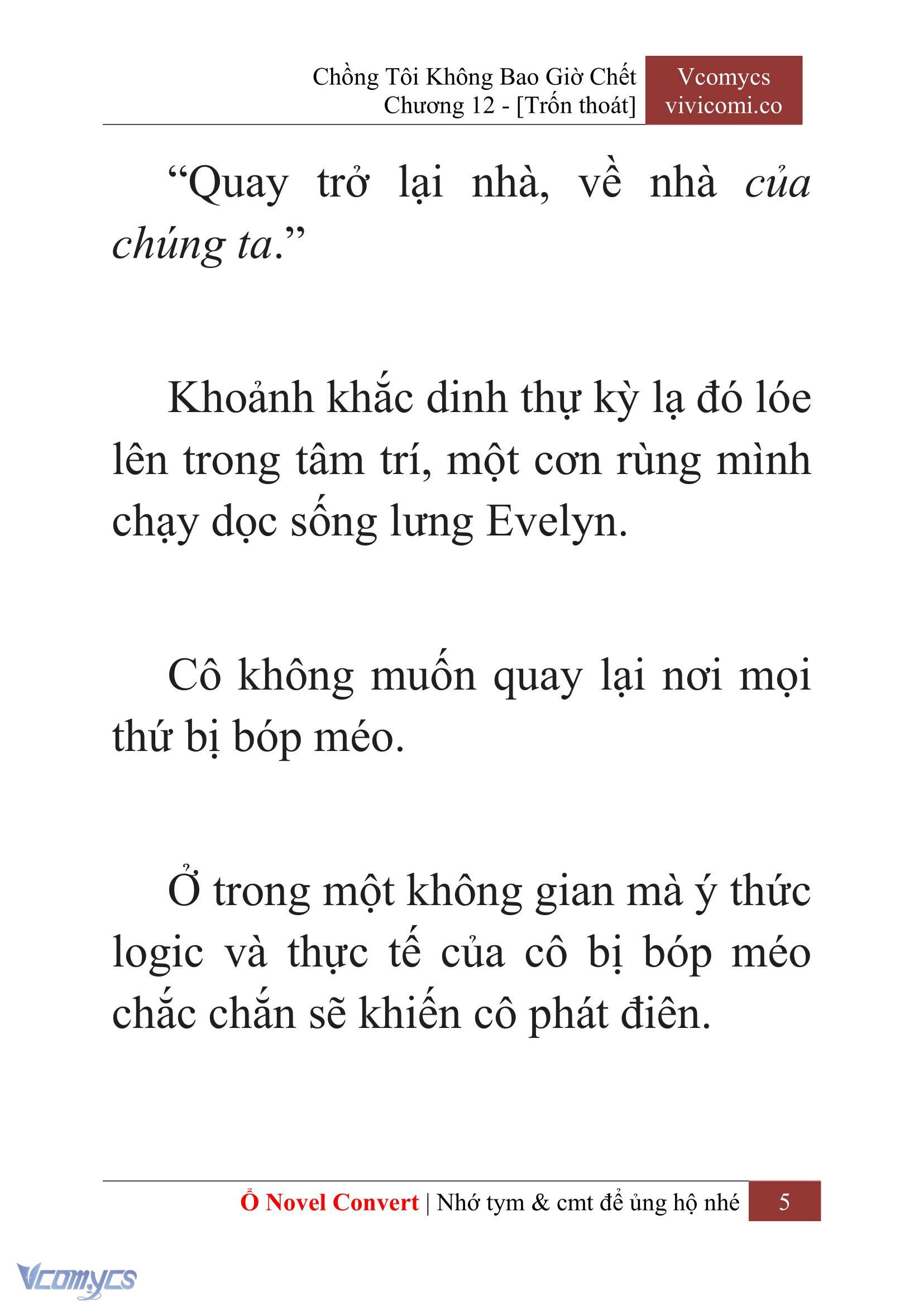 [Novel] Chồng Tôi Không Bao Giờ Chết Chap 12 - Trang 2