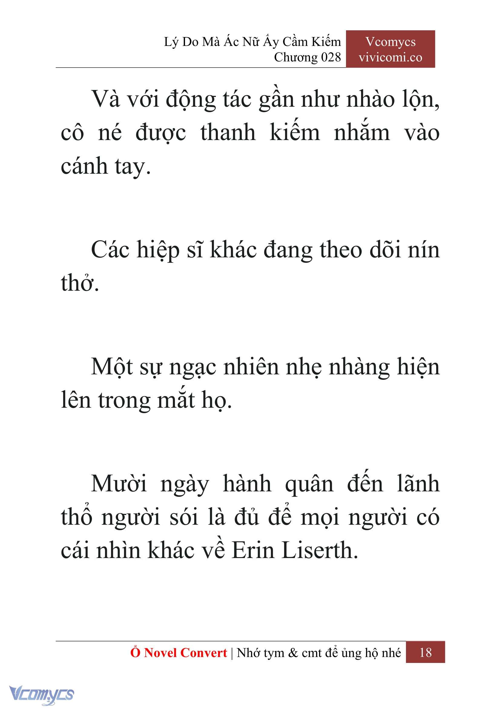 [Novel] Lý Do Mà Ác Nữ Ấy Cầm Kiếm Chap 28 - Trang 2