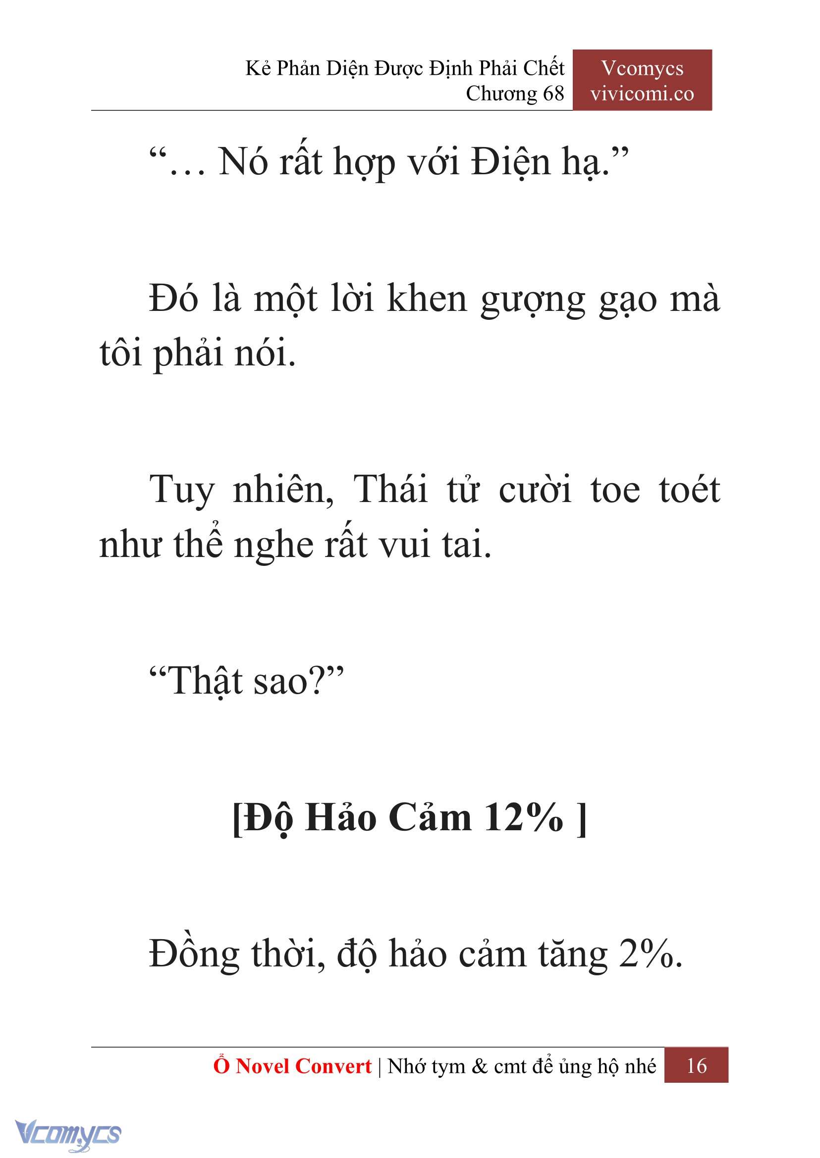 [Novel] Kẻ Phản Diện Được Định Phải Chết Chap 68 - Trang 2