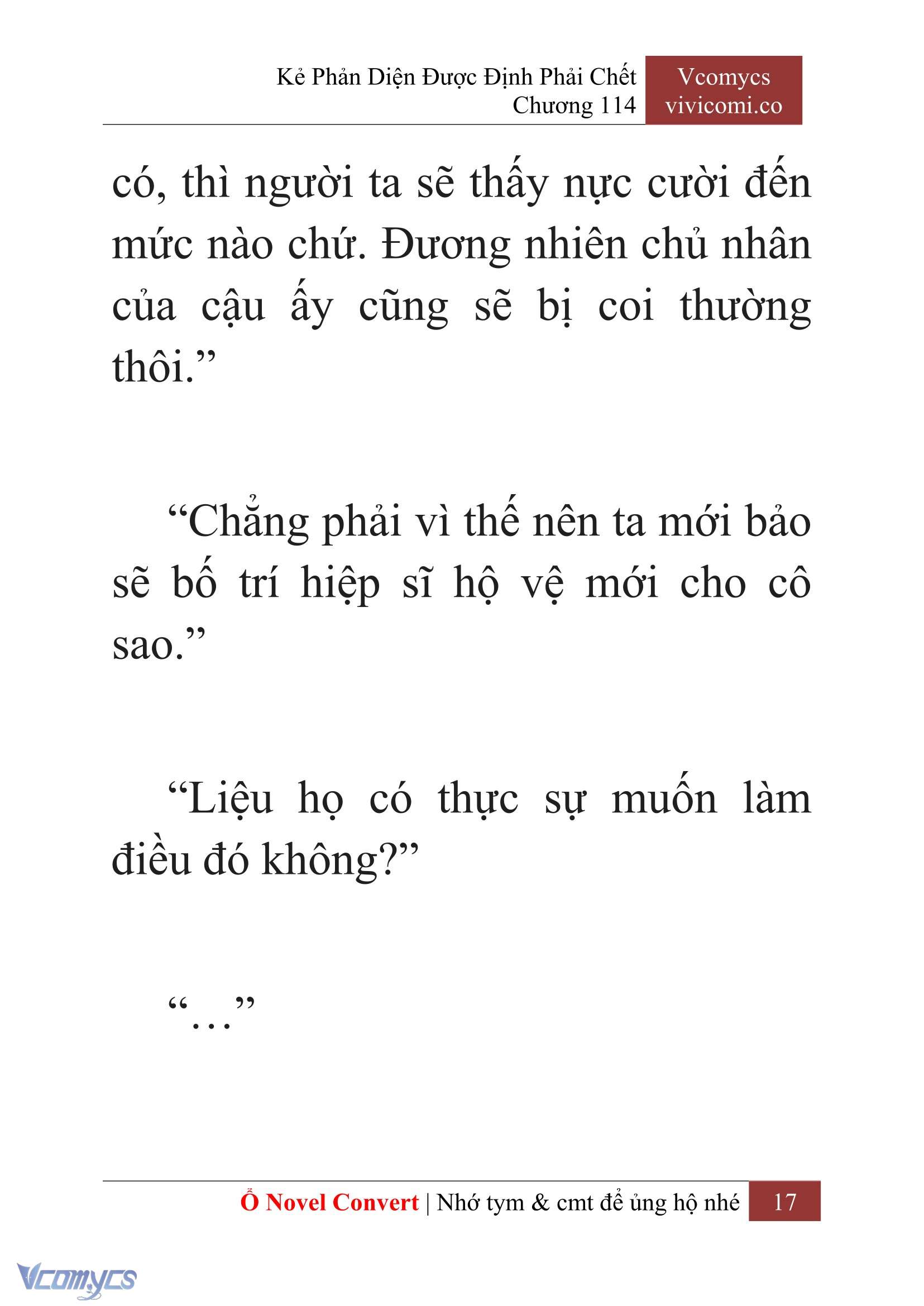 [Novel] Kẻ Phản Diện Được Định Phải Chết Chap 114 - Next Chap 115