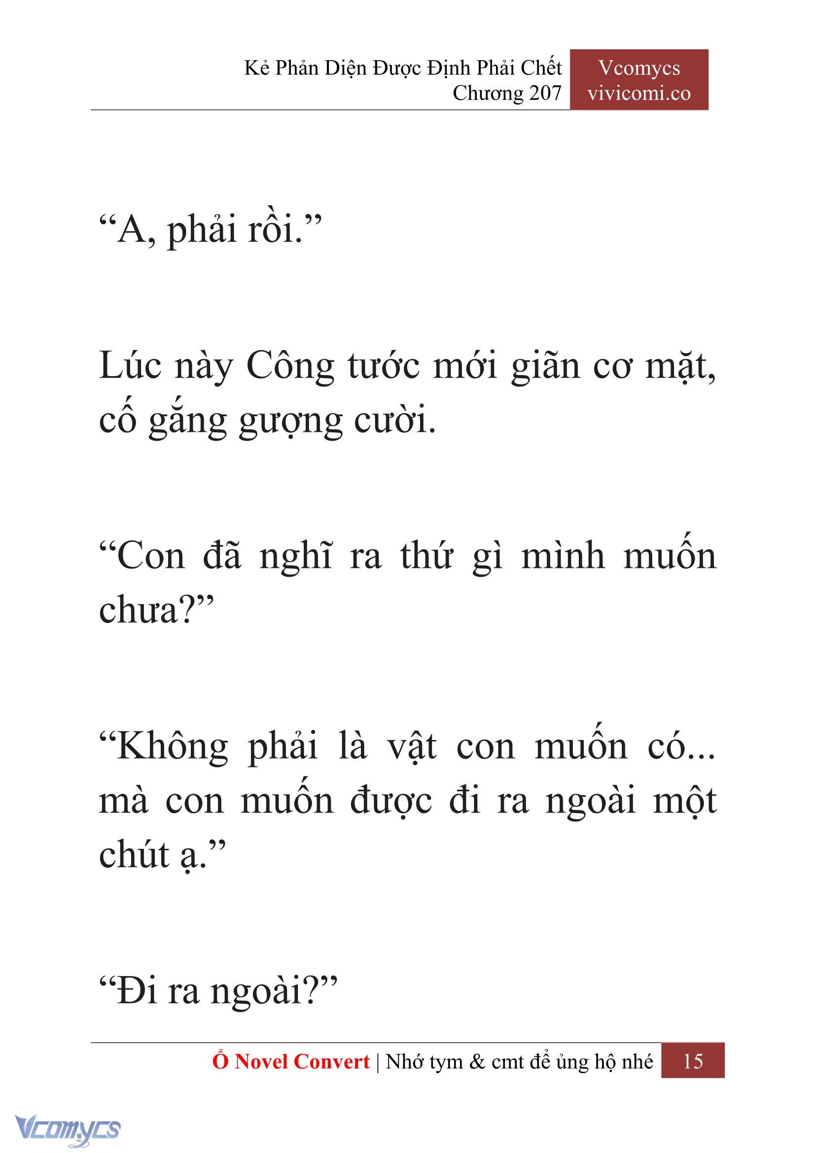 [Novel] Kẻ Phản Diện Được Định Phải Chết Chap 207 - Trang 2