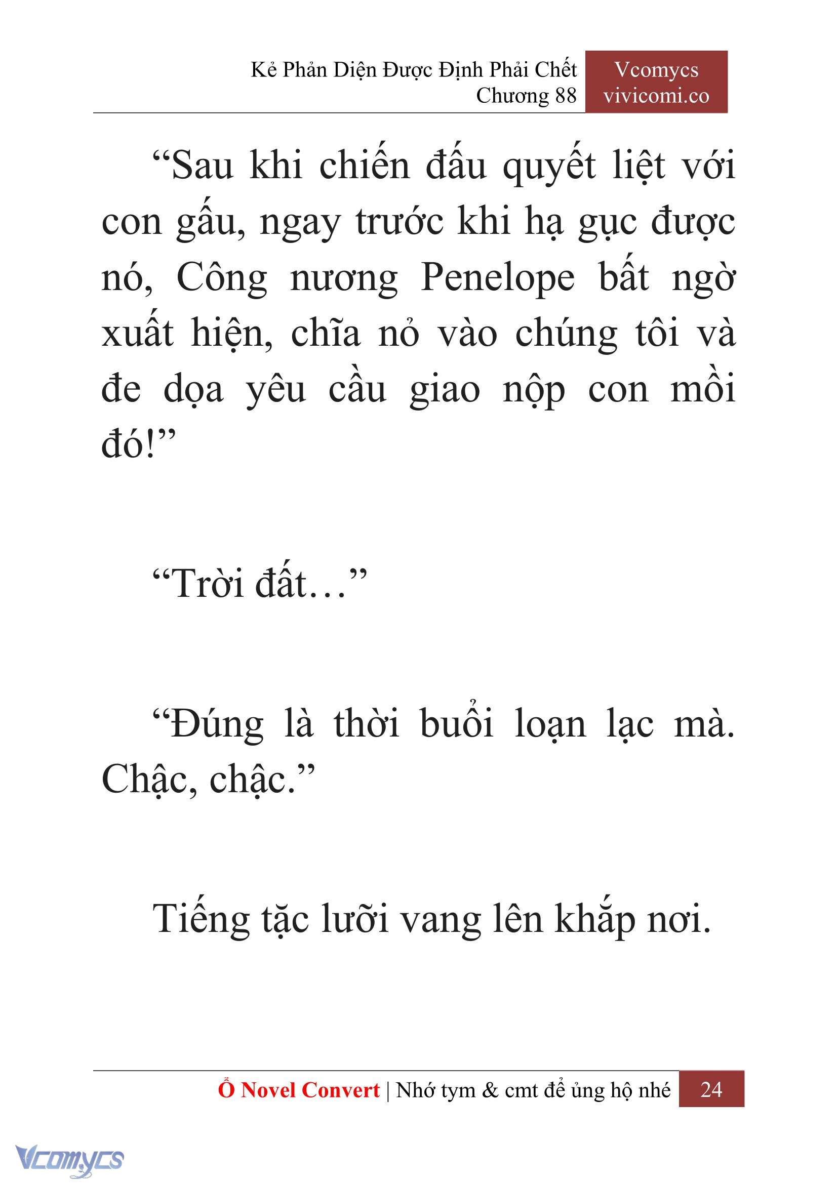 [Novel] Kẻ Phản Diện Được Định Phải Chết Chap 88 - Trang 2