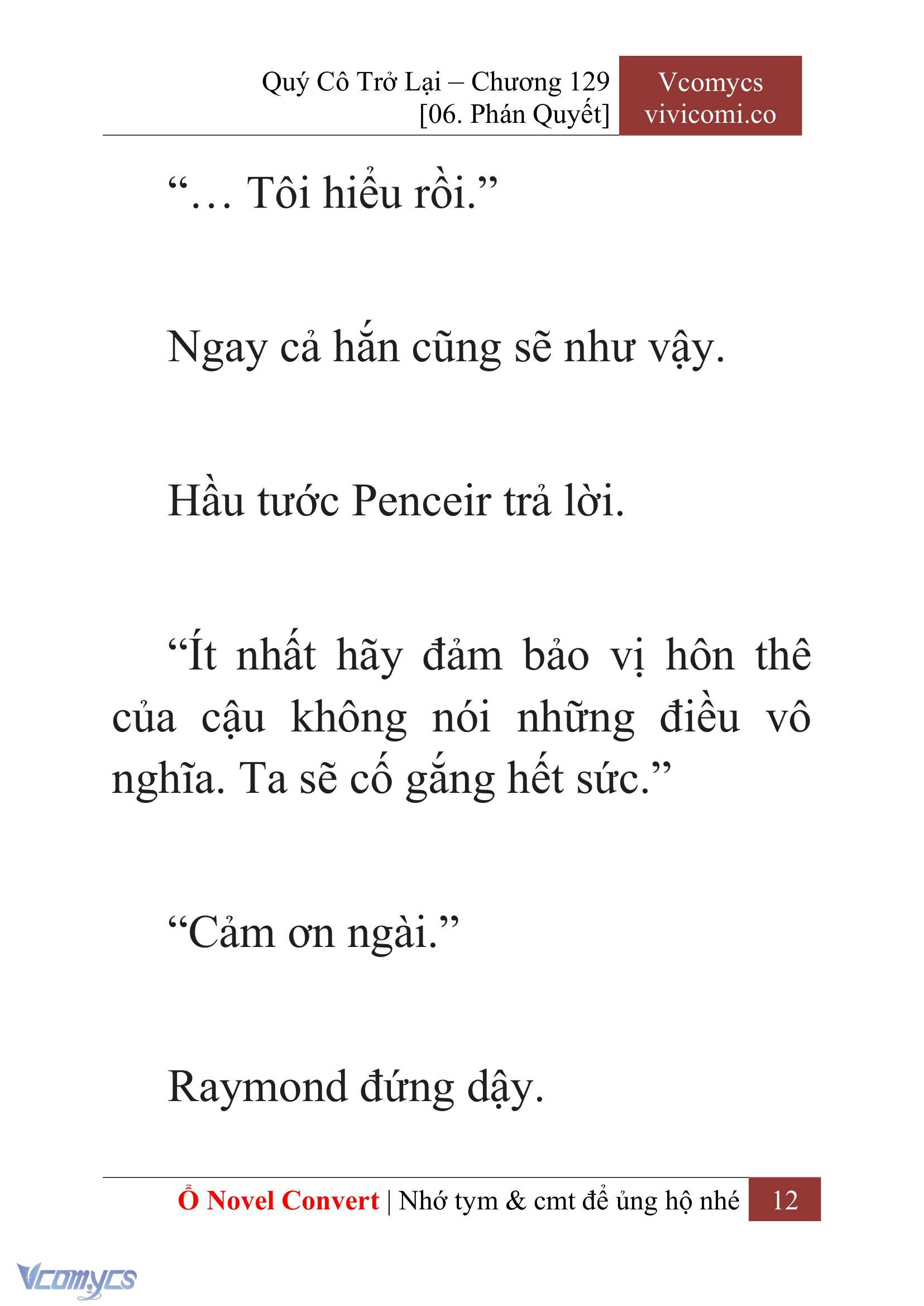 [Novel] Quý Cô Trở Lại Chap 129 - Next Chap 130