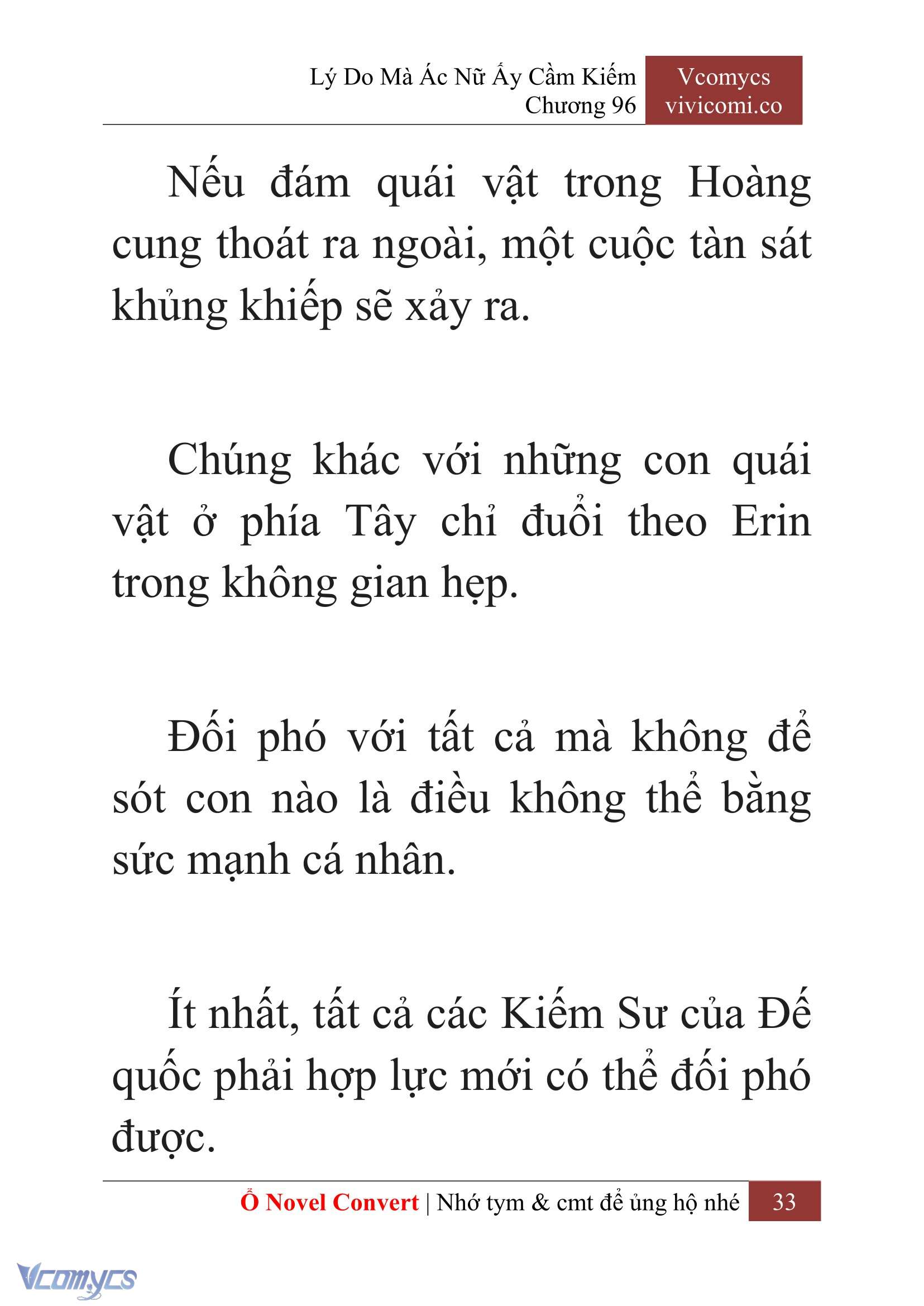 [Novel] Lý Do Mà Ác Nữ Ấy Cầm Kiếm Chap 96 - Trang 2