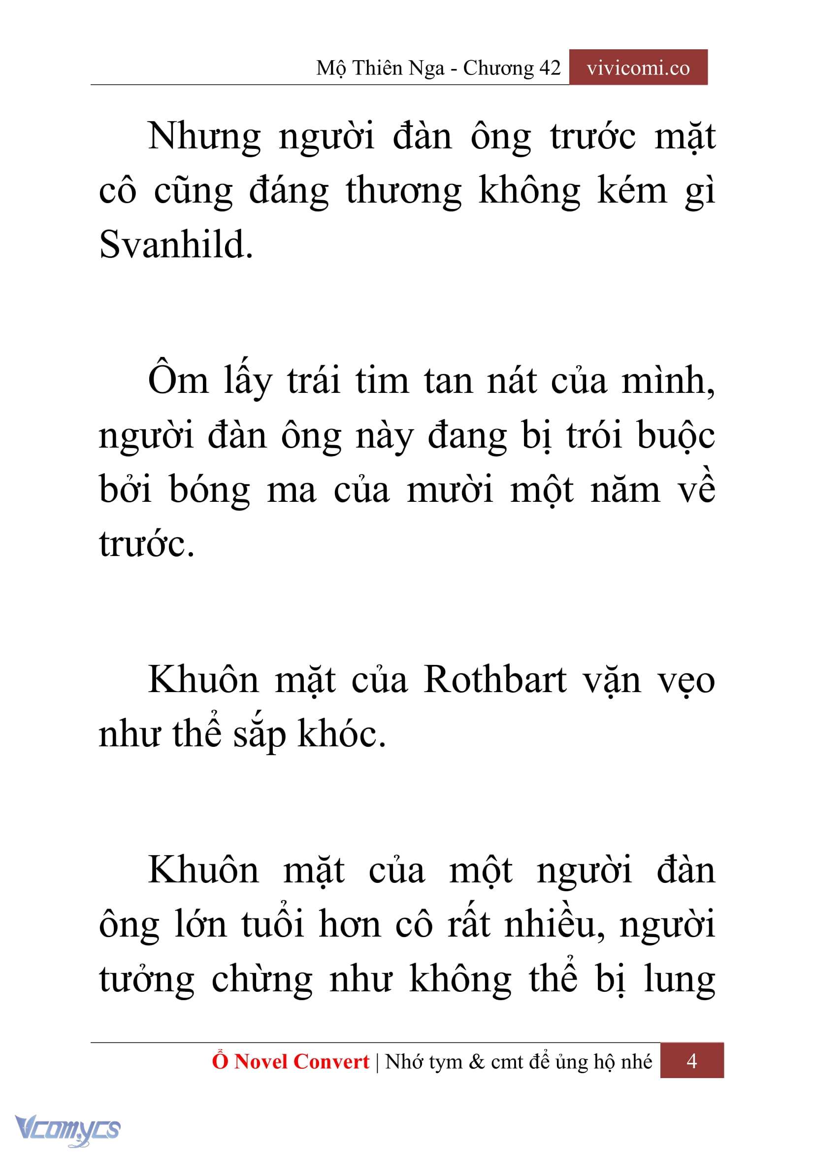[Novel] Mộ Thiên Nga Chap 42 - Trang 2