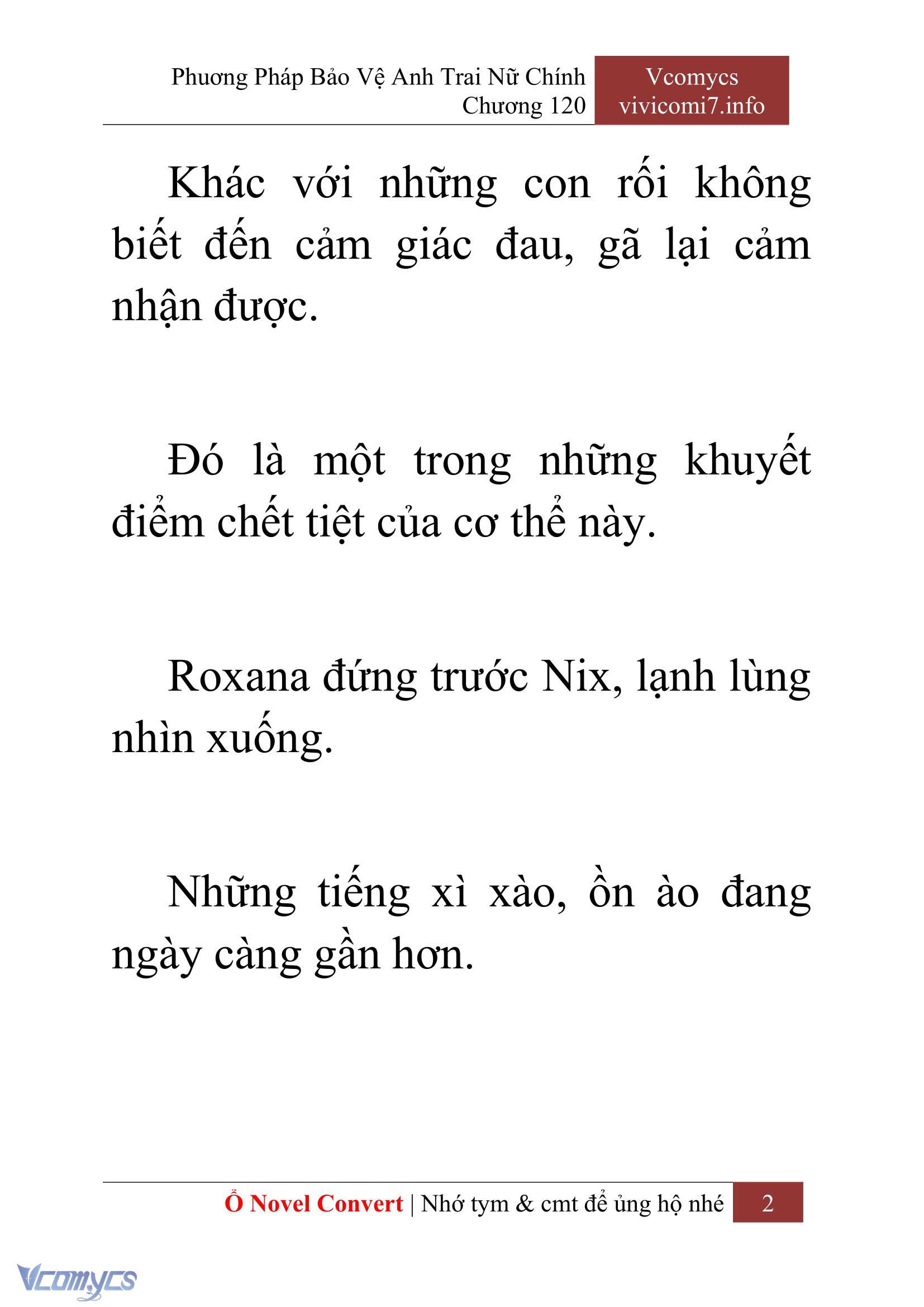 [Novel] Phương Pháp Bảo Vệ Anh Trai Nữ Chính Chap 120 - Trang 2