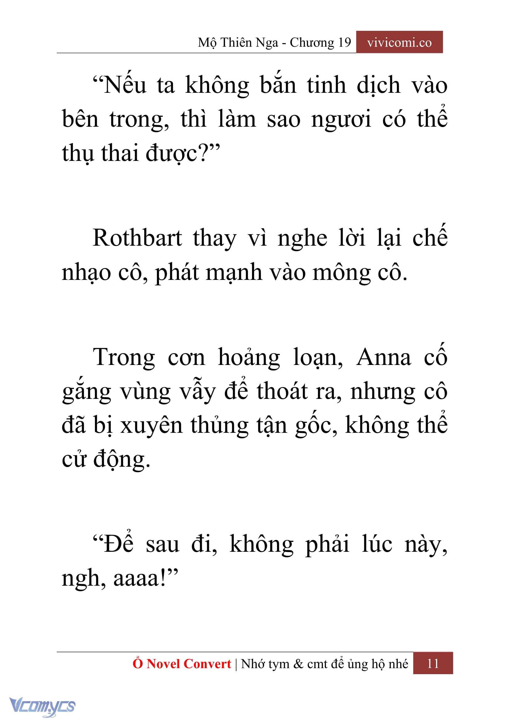[Novel] Mộ Thiên Nga Chap 19 - Trang 2