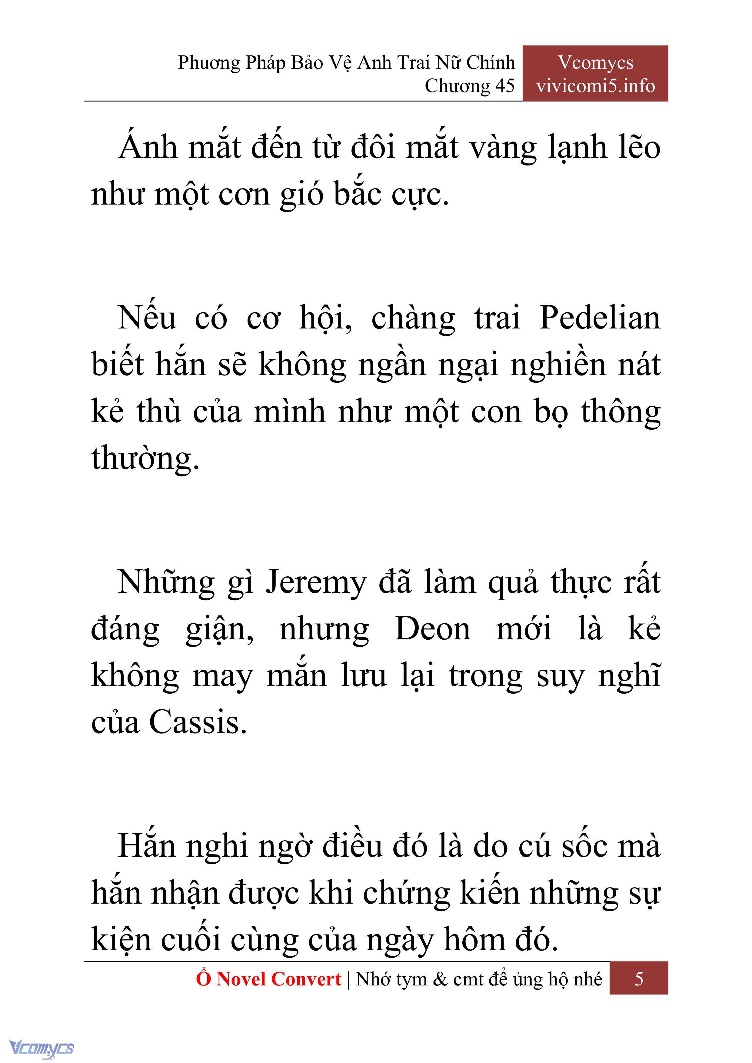 [Novel] Phương Pháp Bảo Vệ Anh Trai Nữ Chính Chap 45 - Trang 2