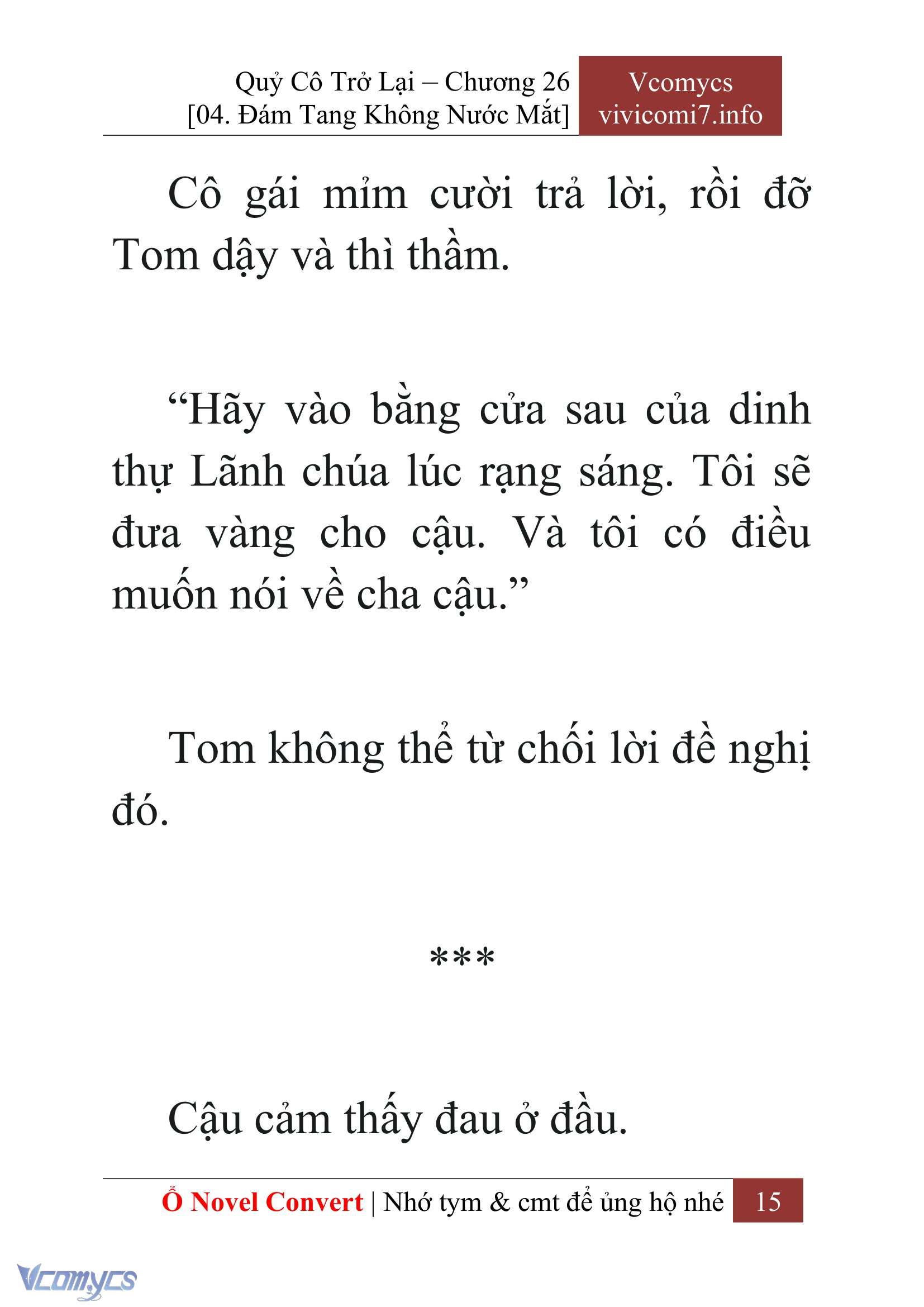 [Novel] Quý Cô Trở Lại Chap 26 - Trang 2