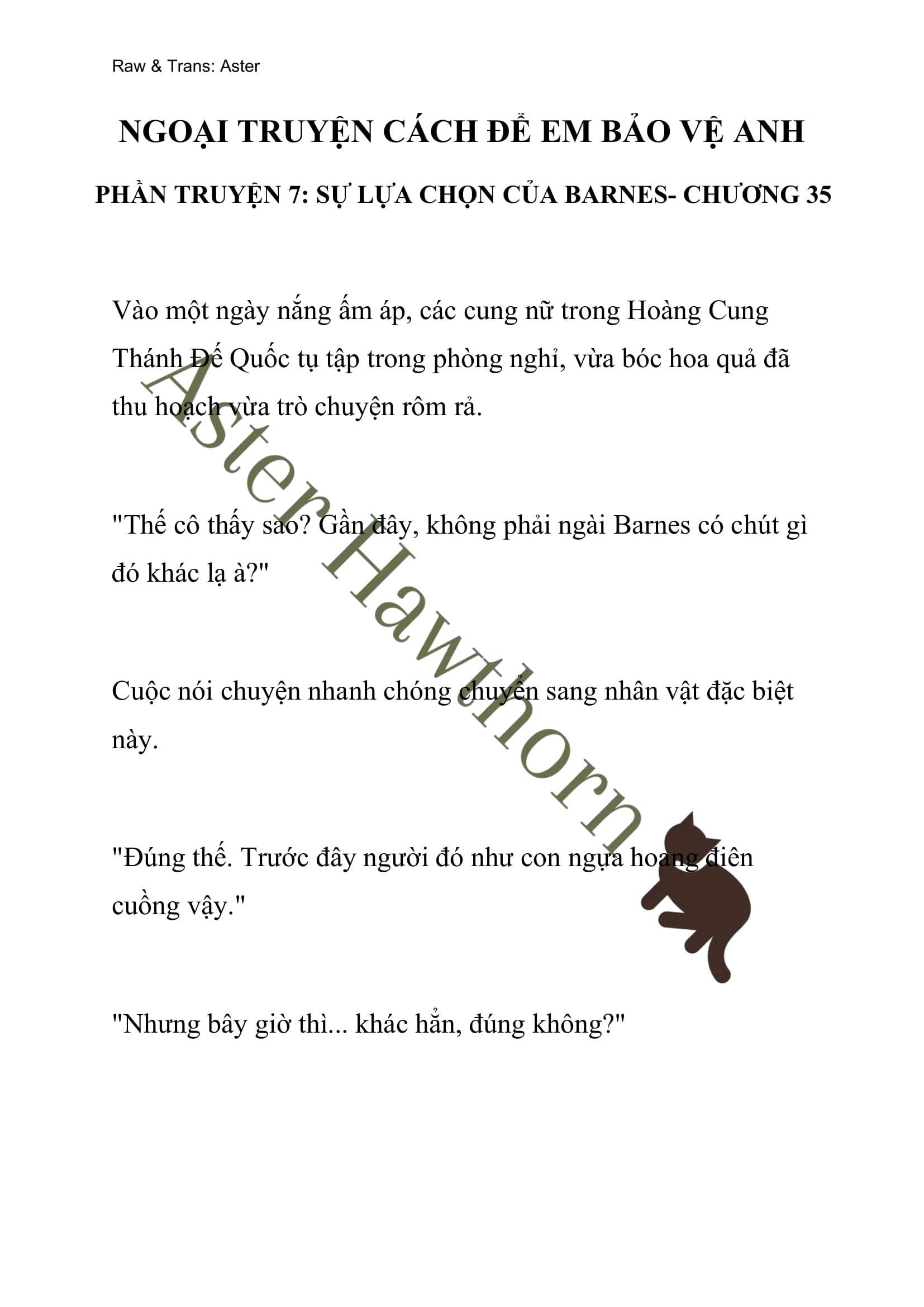 [NOVEL] Ngoại Truyện Cách Để Em Bảo Vệ Anh Chap 35 - Trang 2