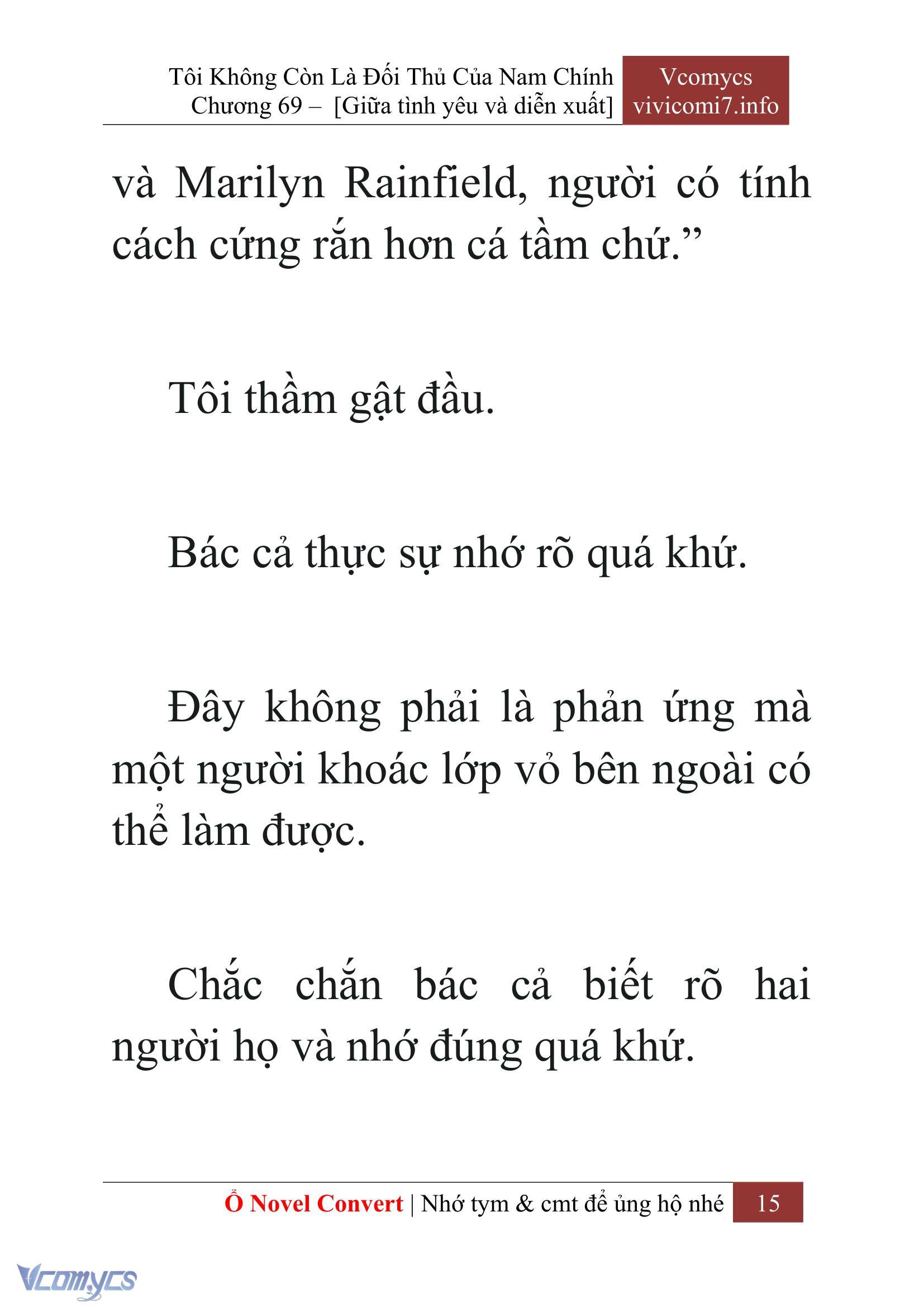 [Novel] Tôi Không Còn Là Đối Thủ Của Nam Chính Chap 69 - Trang 2