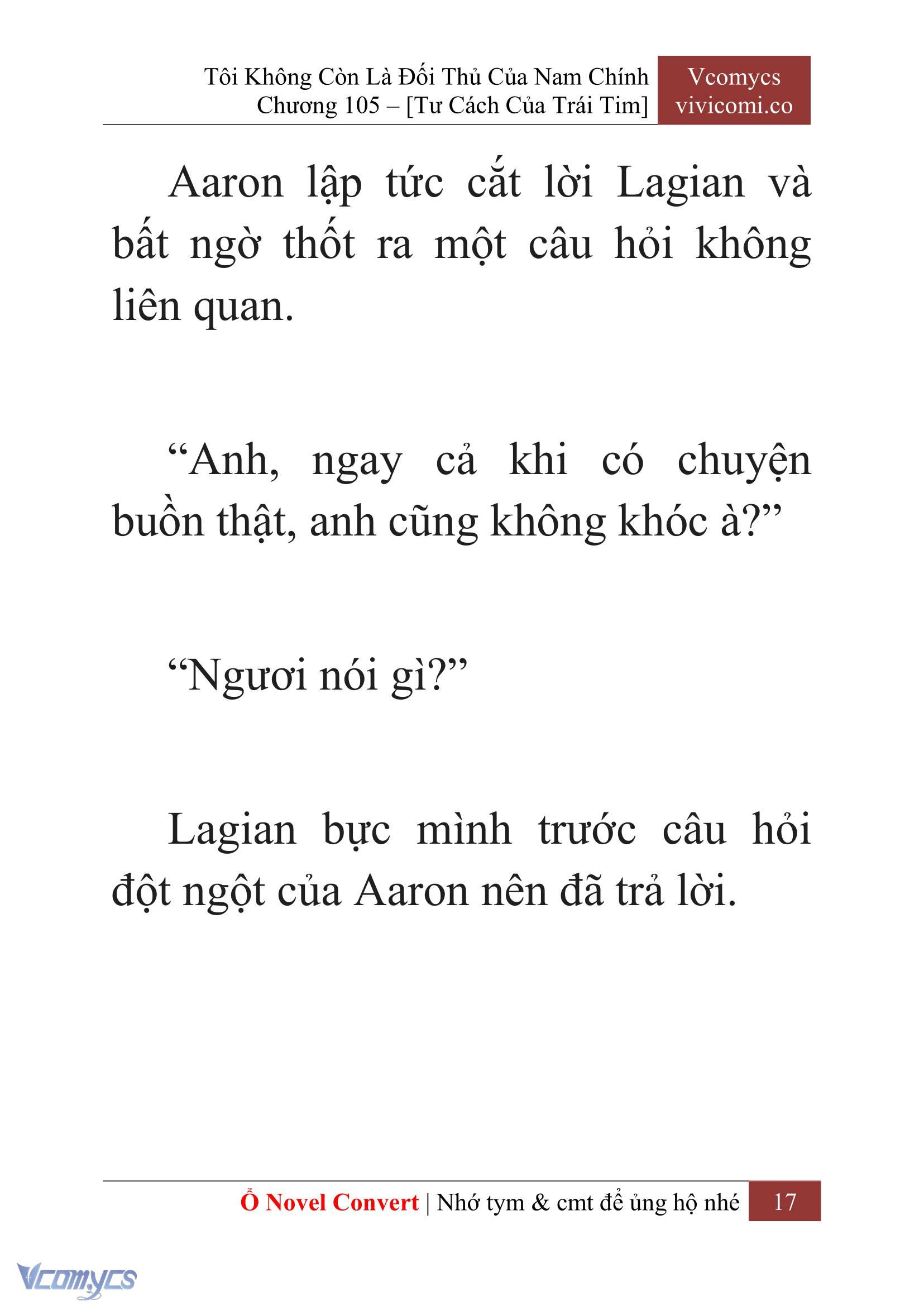 [Novel] Tôi Không Còn Là Đối Thủ Của Nam Chính Chap 105 - Trang 2