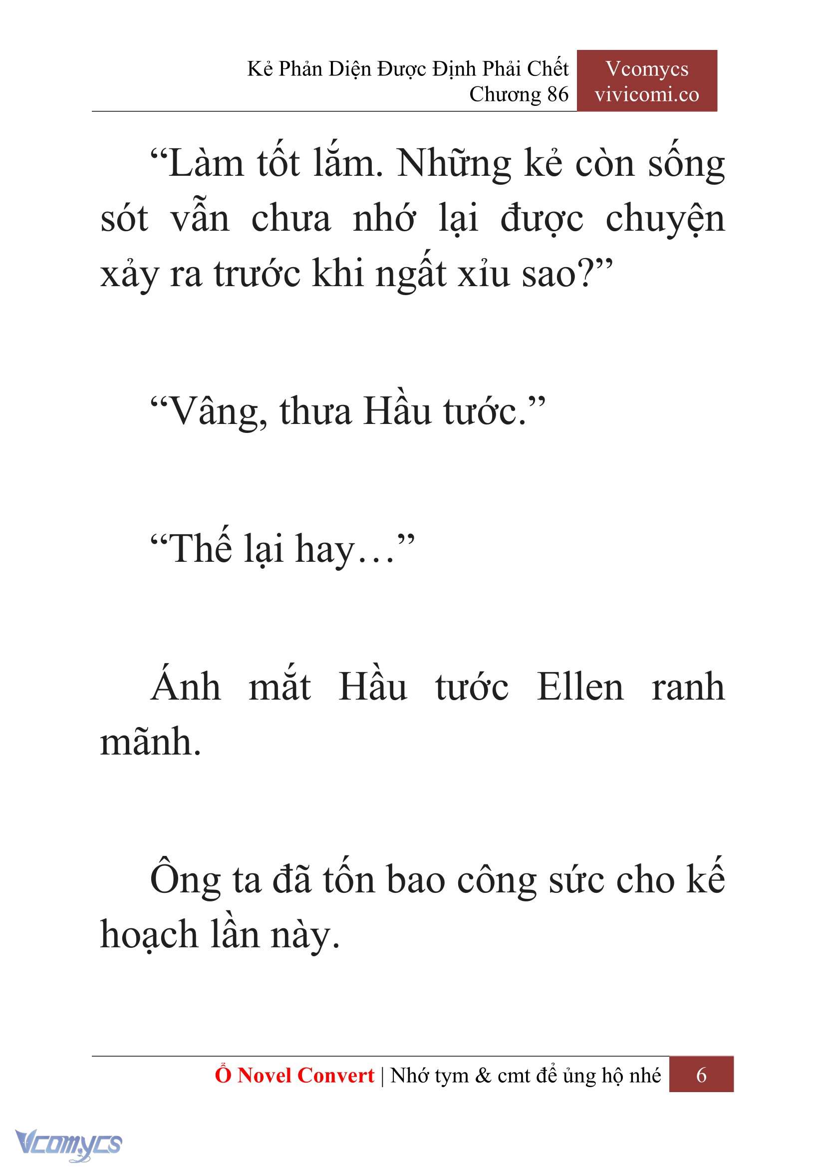 [Novel] Kẻ Phản Diện Được Định Phải Chết Chap 86 - Trang 2