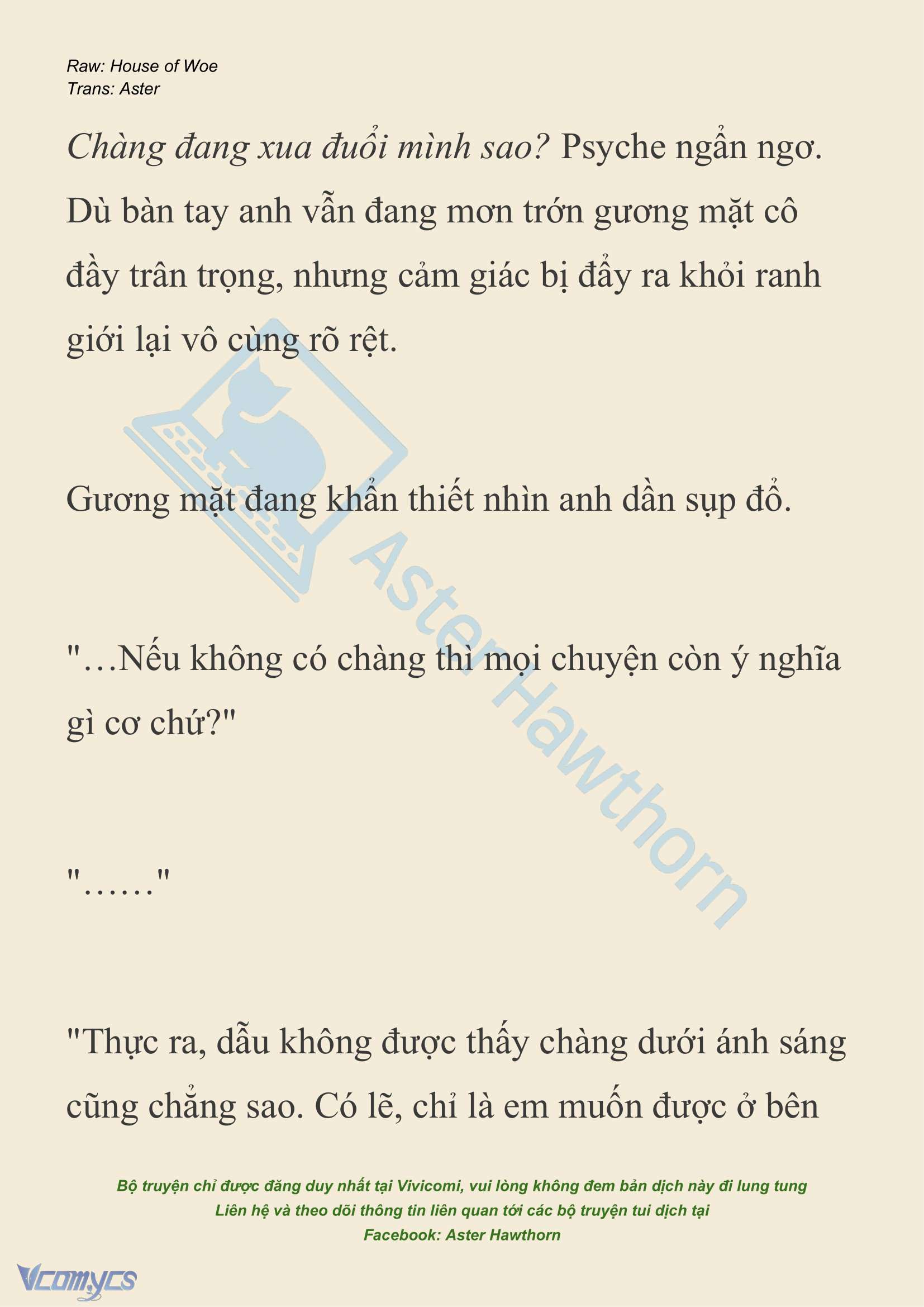 [NOVEL] Dành Cho Các Nữ Thần: Dành cho Psyche Chap 24 - Next Chap 25