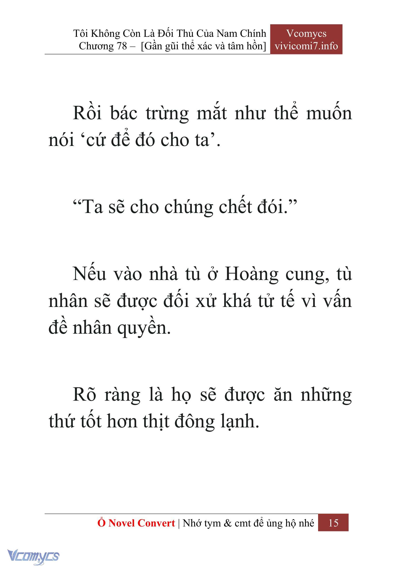 [Novel] Tôi Không Còn Là Đối Thủ Của Nam Chính Chap 78 - Trang 2