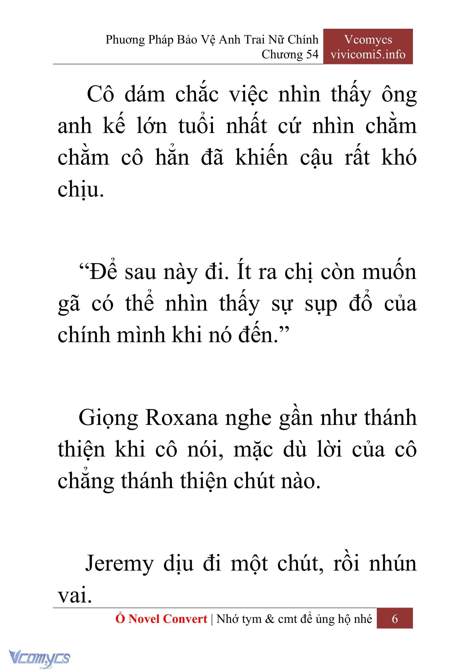 [Novel] Phương Pháp Bảo Vệ Anh Trai Nữ Chính Chap 54 - Trang 2