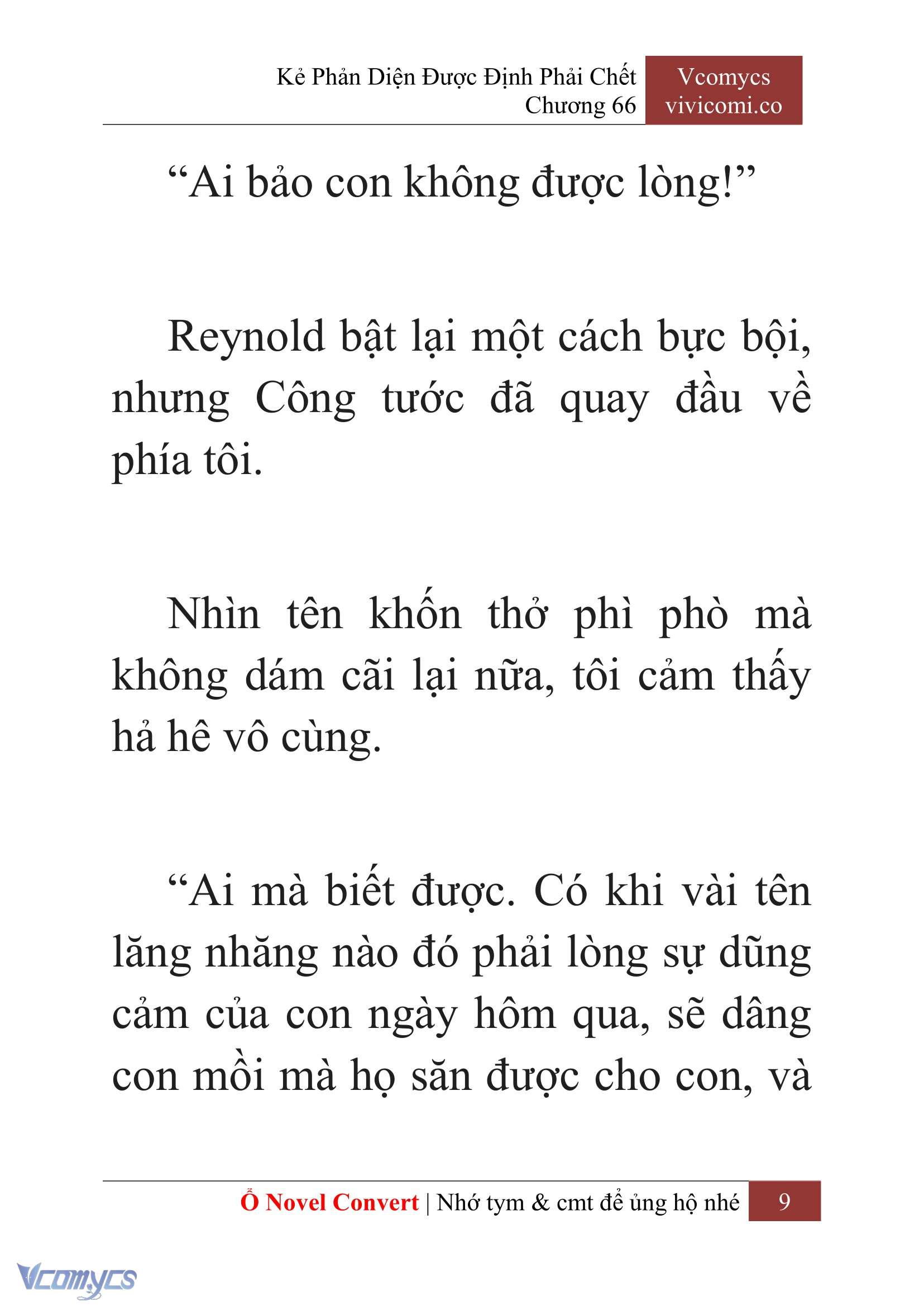 [Novel] Kẻ Phản Diện Được Định Phải Chết Chap 66 - Trang 2