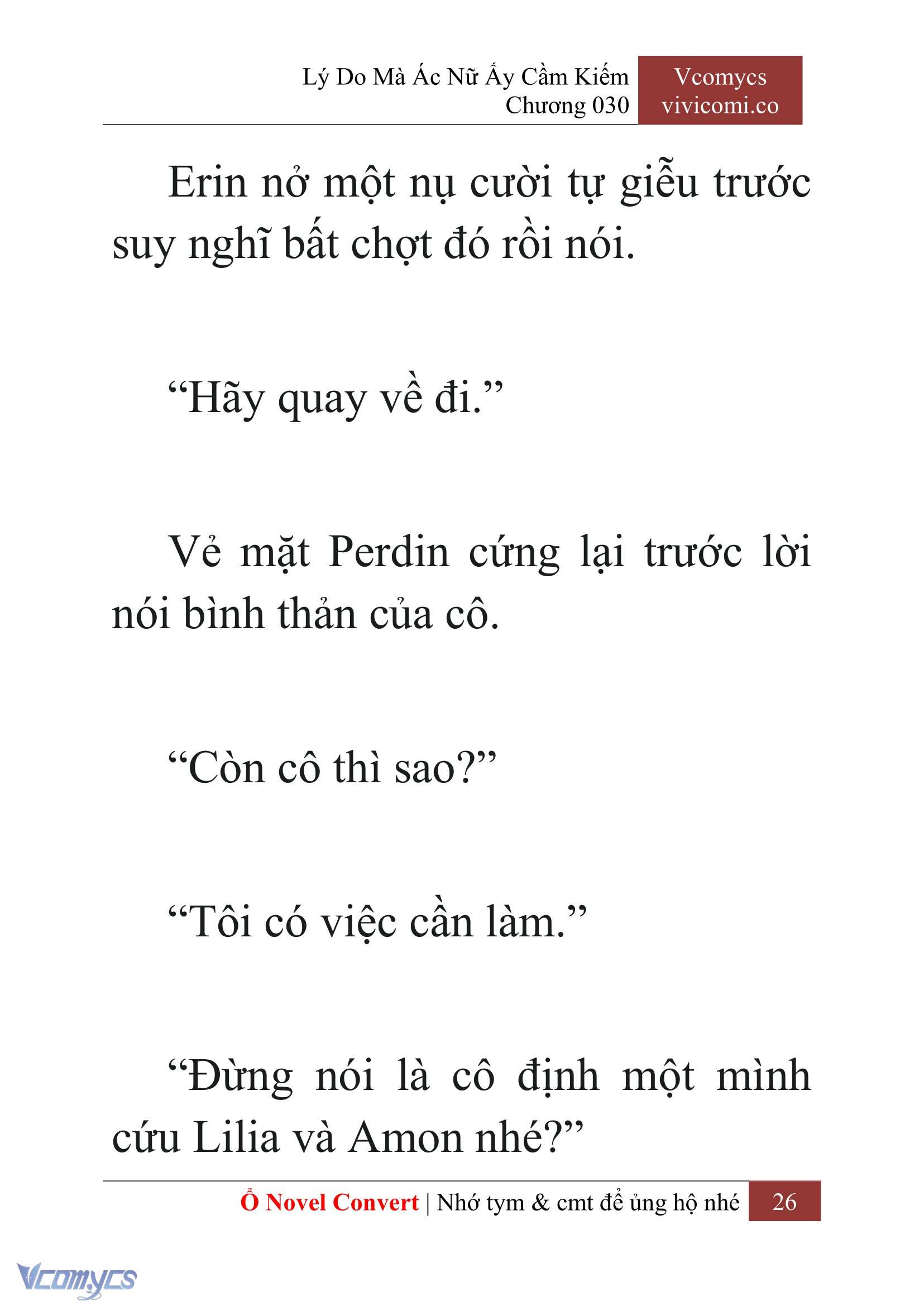 [Novel] Lý Do Mà Ác Nữ Ấy Cầm Kiếm Chap 30 - Trang 2