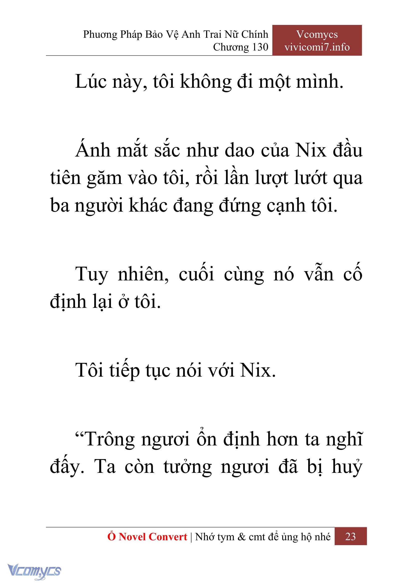 [Novel] Phương Pháp Bảo Vệ Anh Trai Nữ Chính Chap 130 - Trang 2