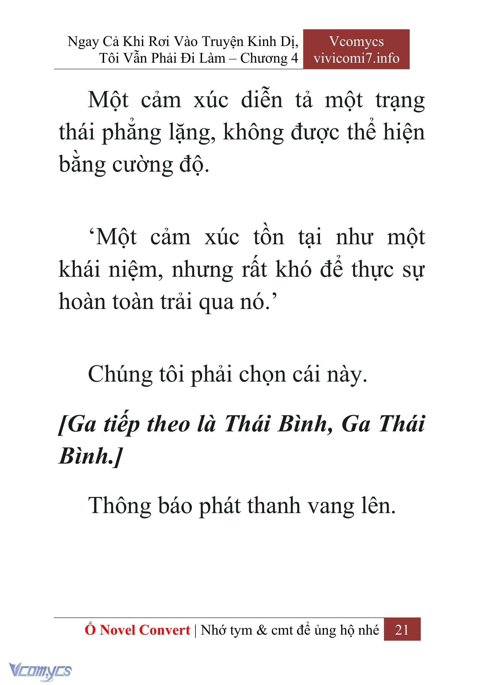 [Novel] Ngay Cả Khi Rơi Vào Truyện Kinh Dị, Tôi Vẫn Phải Đi Làm Chap 4 - Trang 2