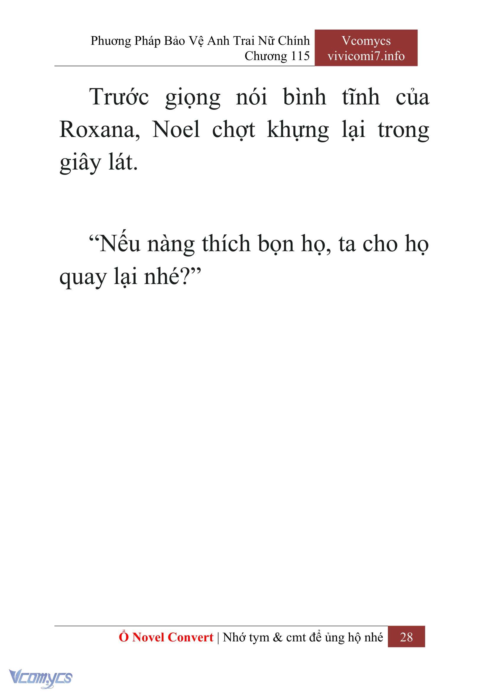 [Novel] Phương Pháp Bảo Vệ Anh Trai Nữ Chính Chap 115 - Trang 2