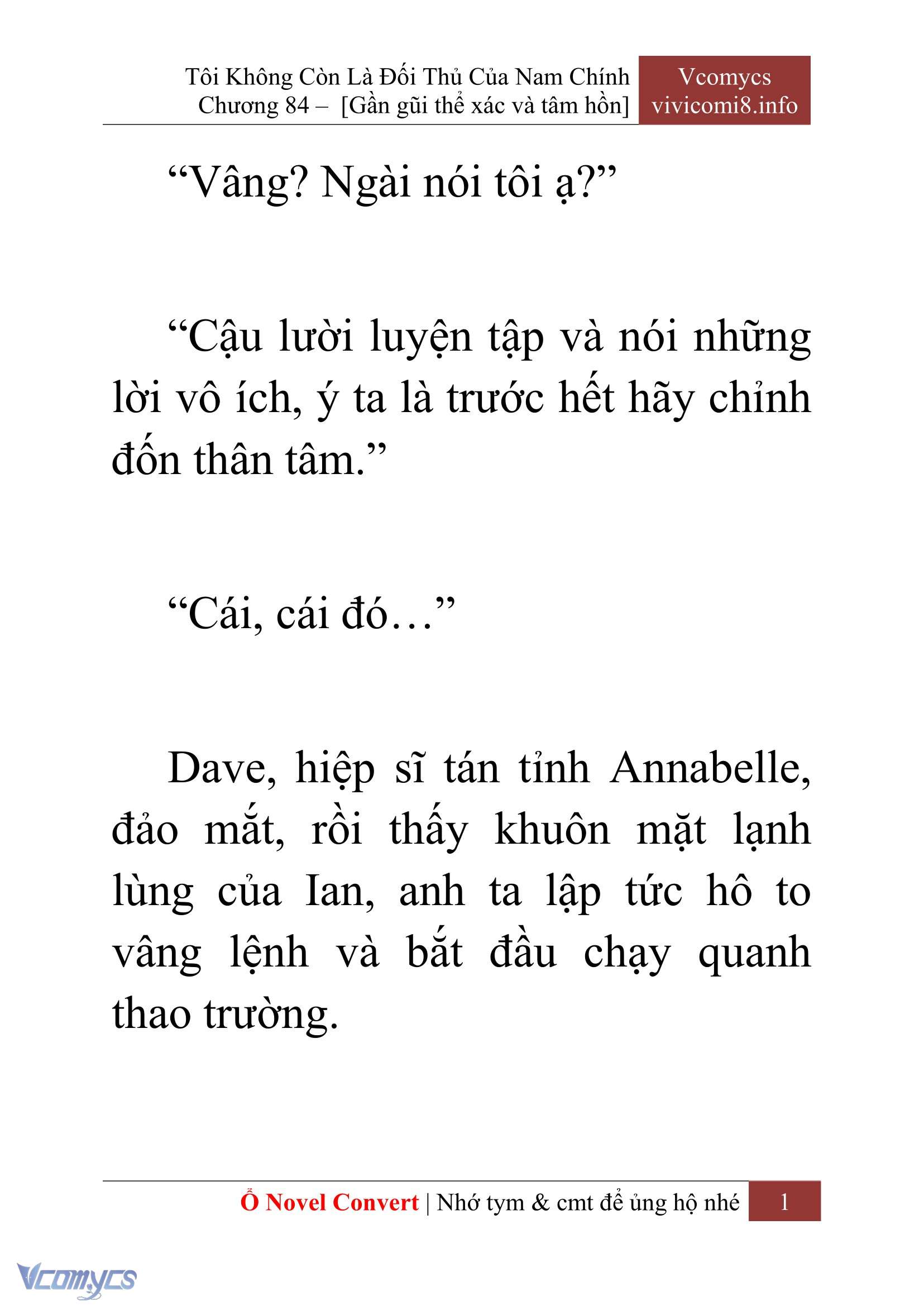 [Novel] Tôi Không Còn Là Đối Thủ Của Nam Chính Chap 84 - Trang 2