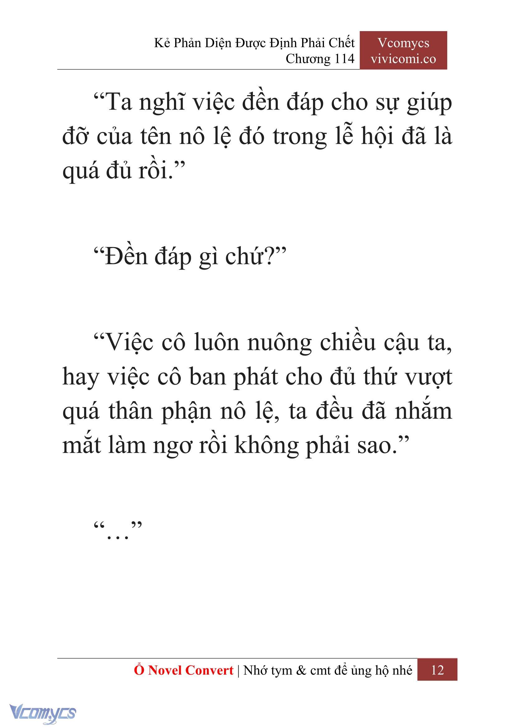 [Novel] Kẻ Phản Diện Được Định Phải Chết Chap 114 - Next Chap 115