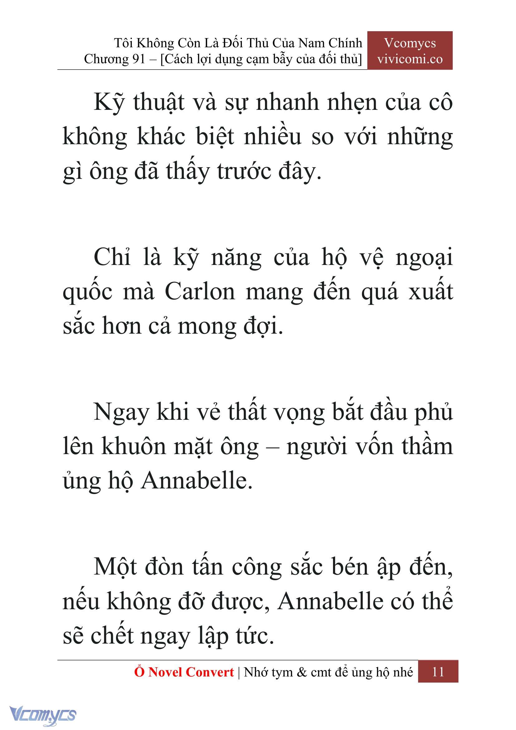 [Novel] Tôi Không Còn Là Đối Thủ Của Nam Chính Chap 91 - Trang 2