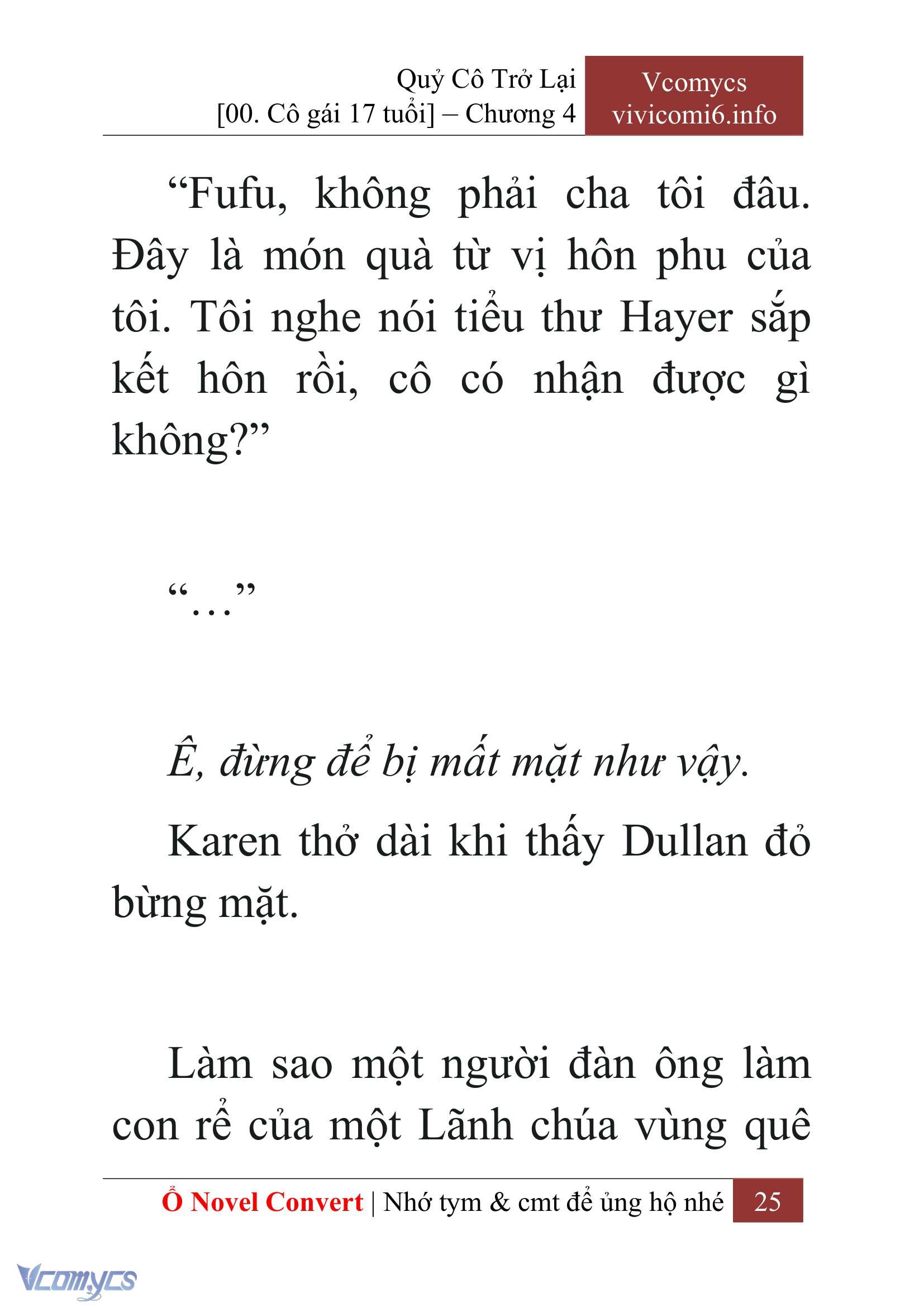 [Novel] Quý Cô Trở Lại Chap 4 - Trang 2