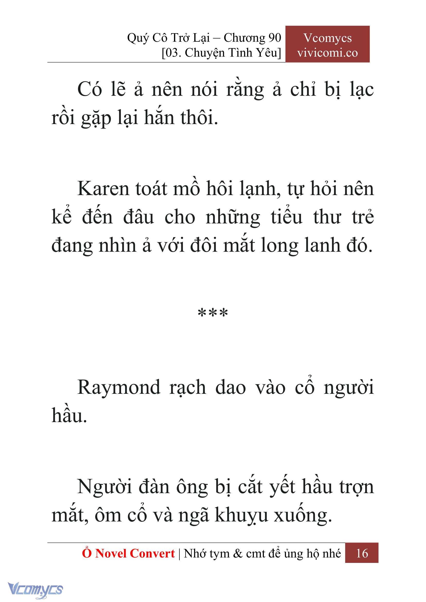 [Novel] Quý Cô Trở Lại Chap 90 - Trang 2