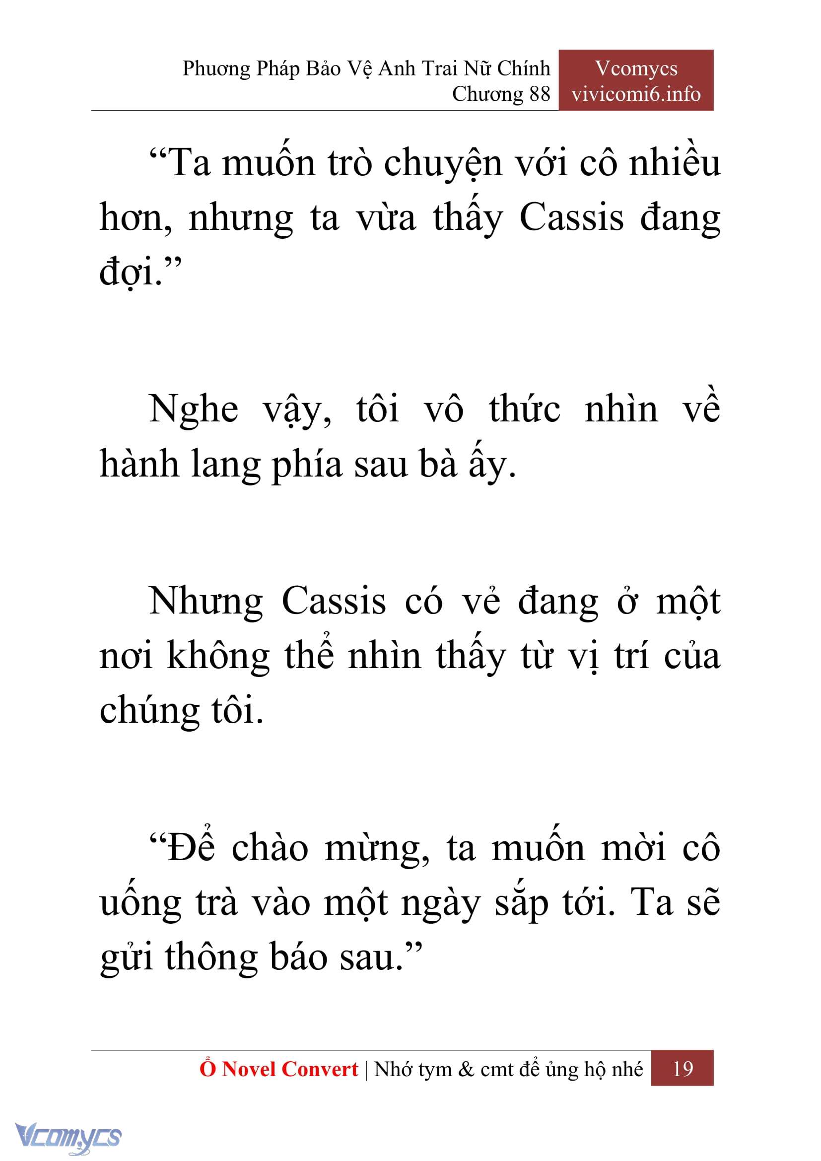 [Novel] Phương Pháp Bảo Vệ Anh Trai Nữ Chính Chap 88 - Trang 2