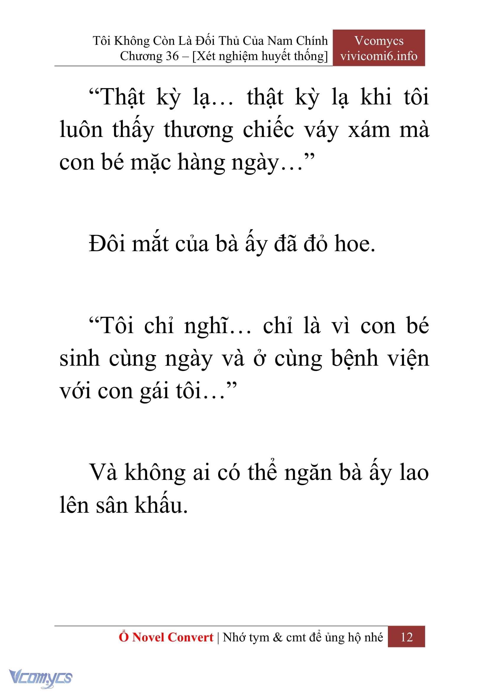 [Novel] Tôi Không Còn Là Đối Thủ Của Nam Chính Chap 36 - Trang 2