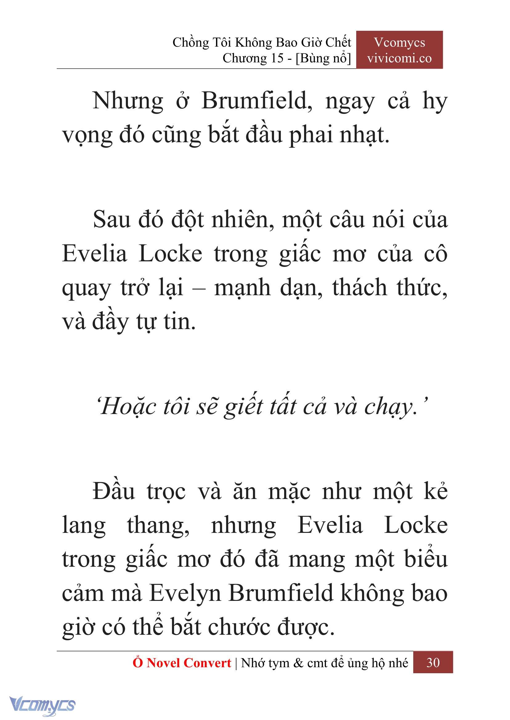 [Novel] Chồng Tôi Không Bao Giờ Chết Chap 15 - Trang 2