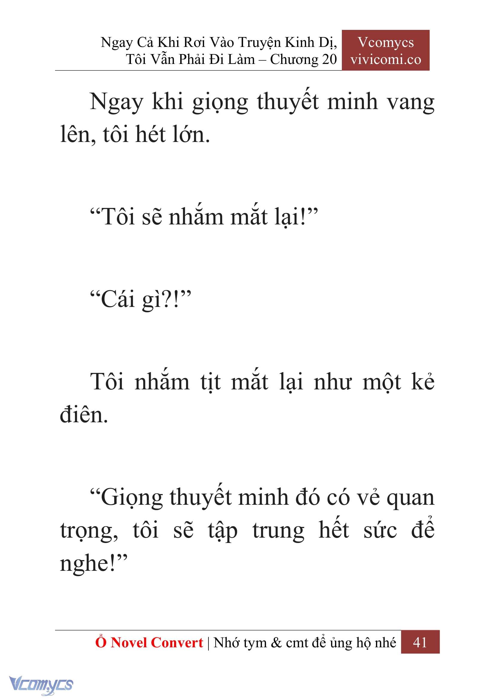 [Novel] Ngay Cả Khi Rơi Vào Truyện Kinh Dị, Tôi Vẫn Phải Đi Làm Chap 20 - Trang 2