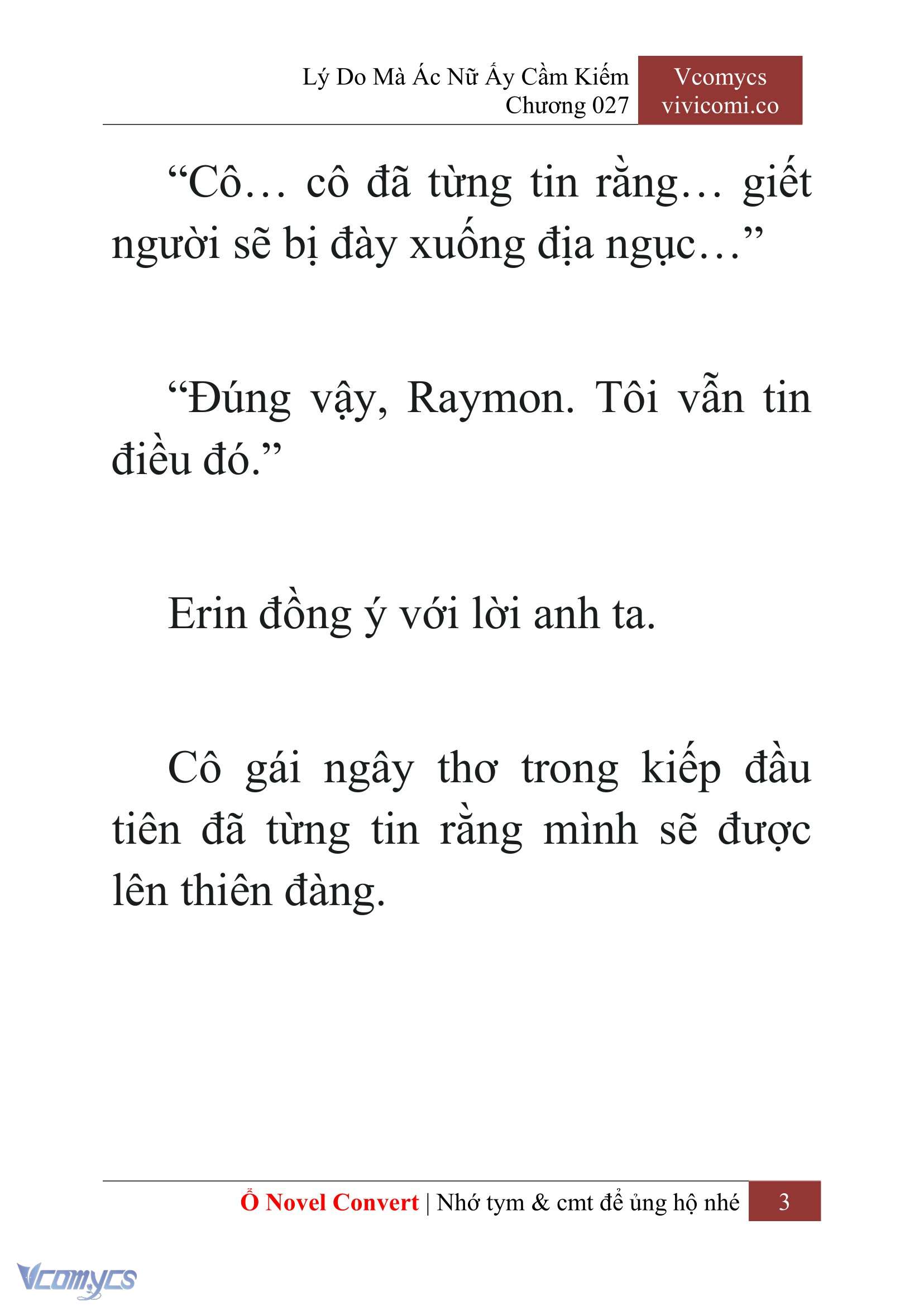 [Novel] Lý Do Mà Ác Nữ Ấy Cầm Kiếm Chap 27 - Trang 2